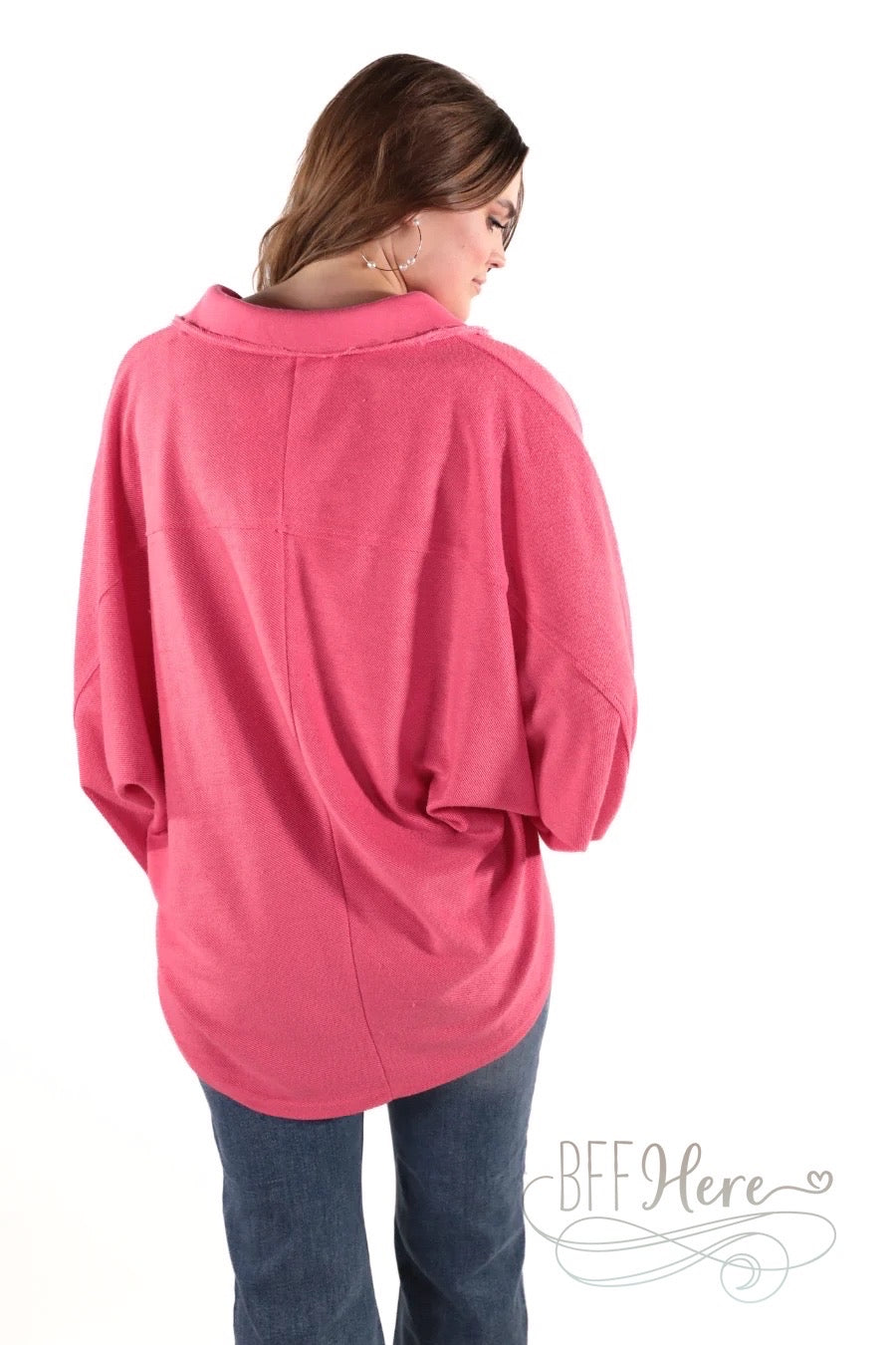 Harper Button Top / Choice of Color - BFF Here