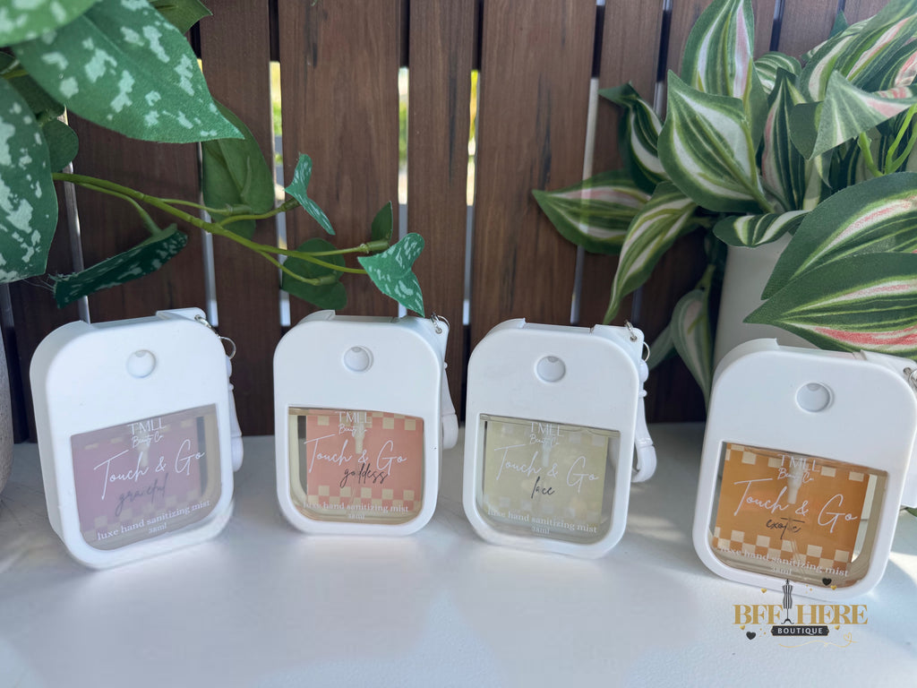 Touch & Go Luxe Hand Sanitizer Mist by TMLL Beauty (Choice of Fragrance) - BFF Here