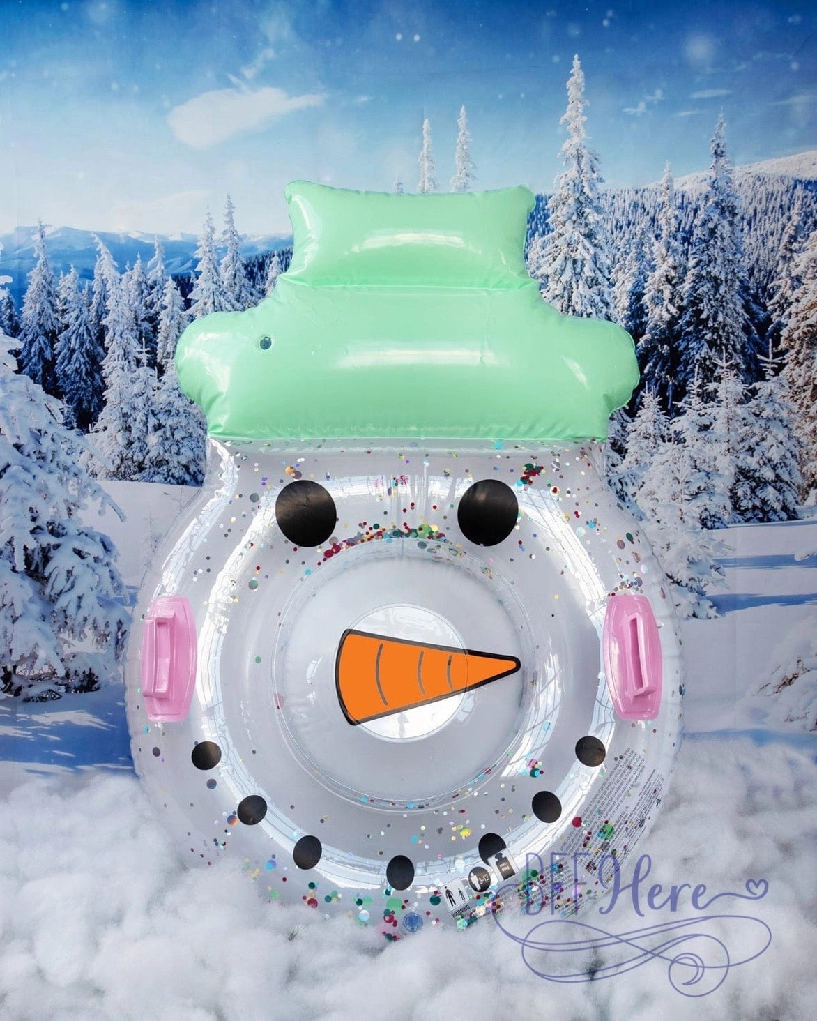 PREORDER: Mr. Snowman Confetti Filled Inflatable Snow Tube by Packed Party (Ships End of October) - BFF Here