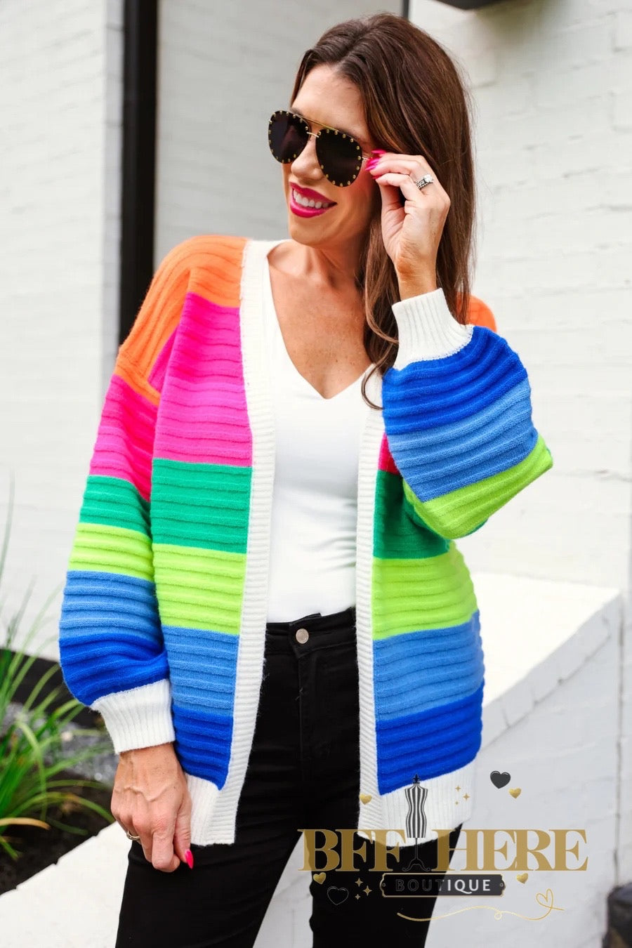 Rainbow Dreams Cardigan by Jess Lea