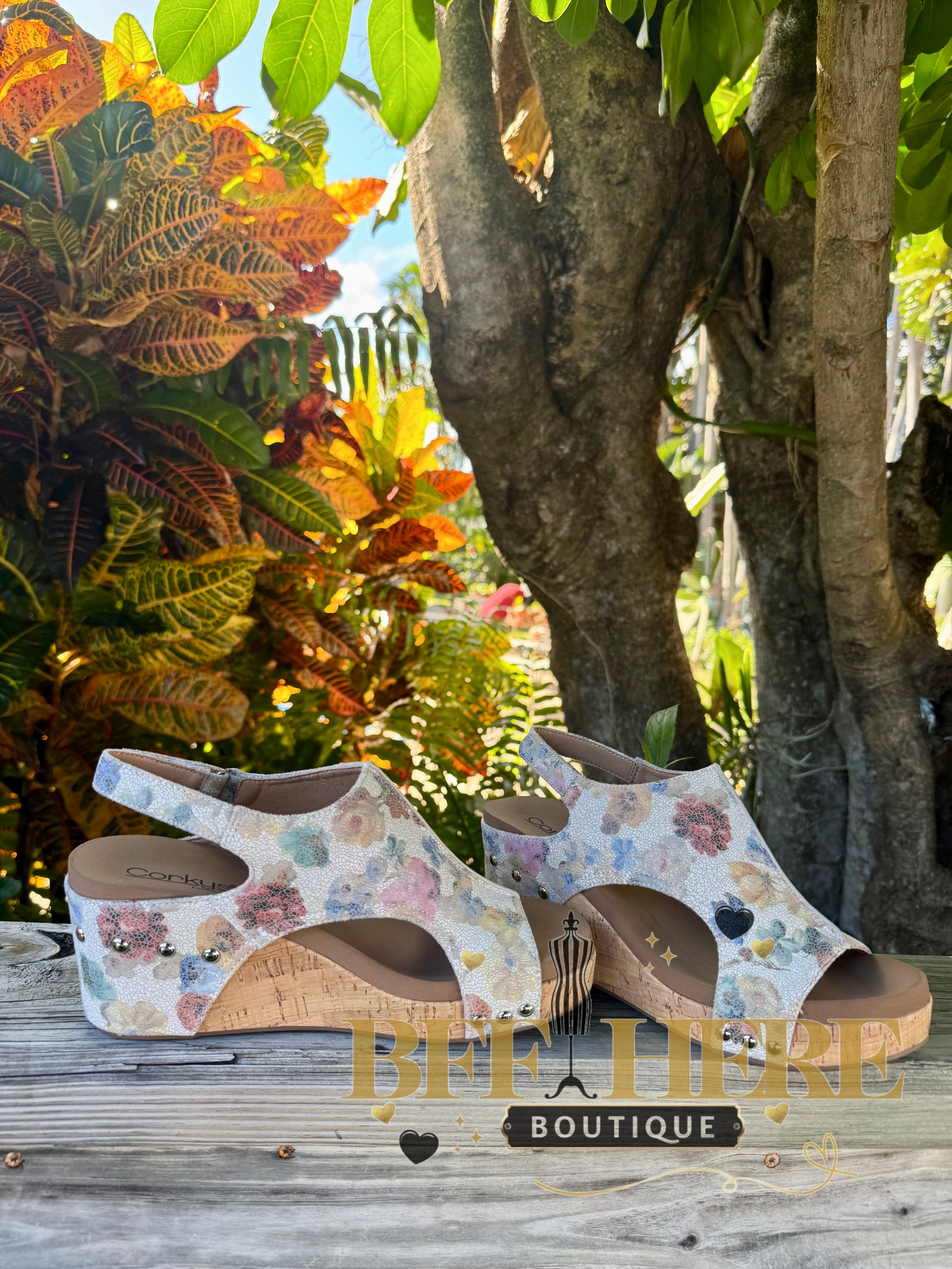 Carley - Putty Washed Flower by Corkys - BFF Here