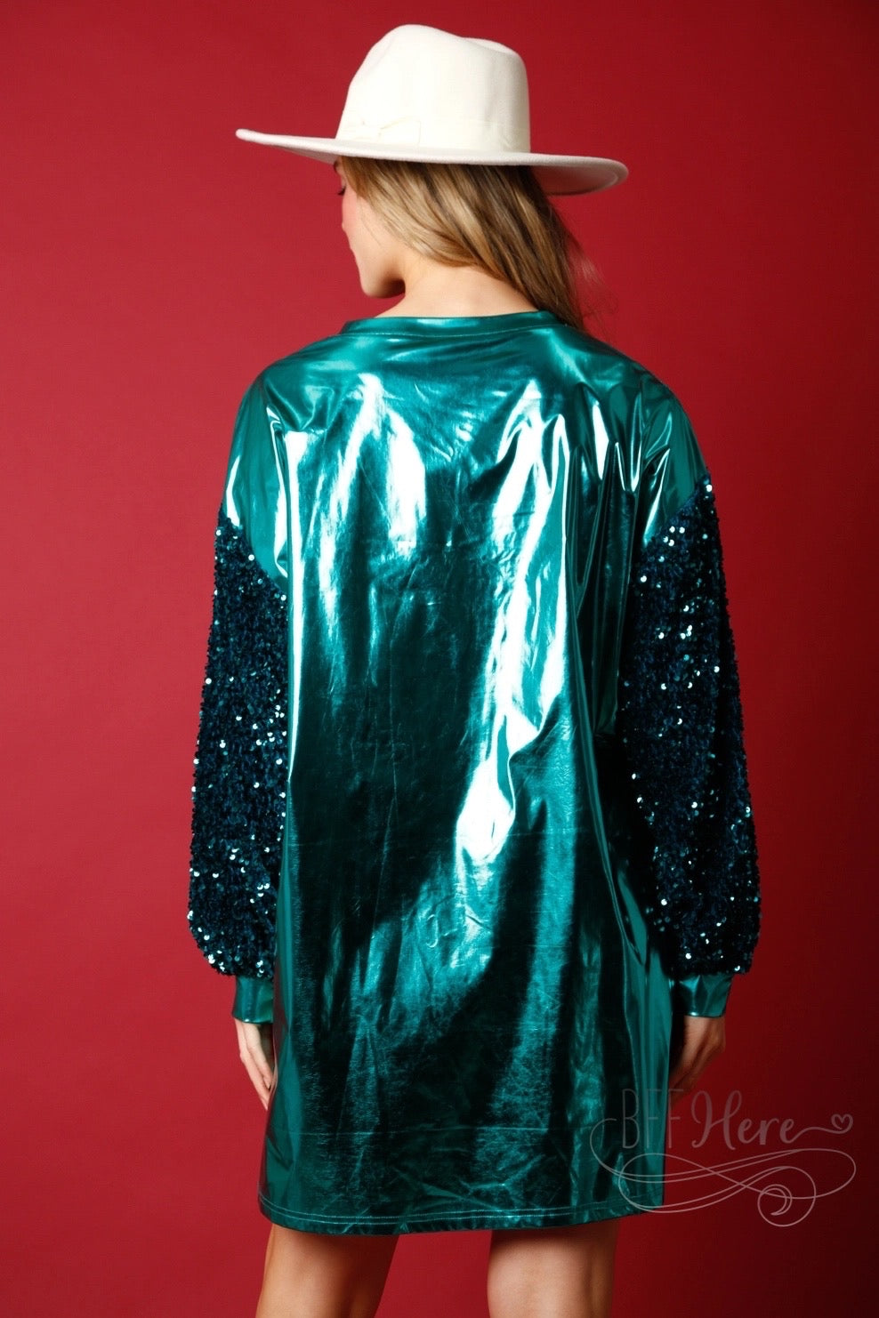 Holiday Sparkle: Merry Sequin Dress - BFF Here