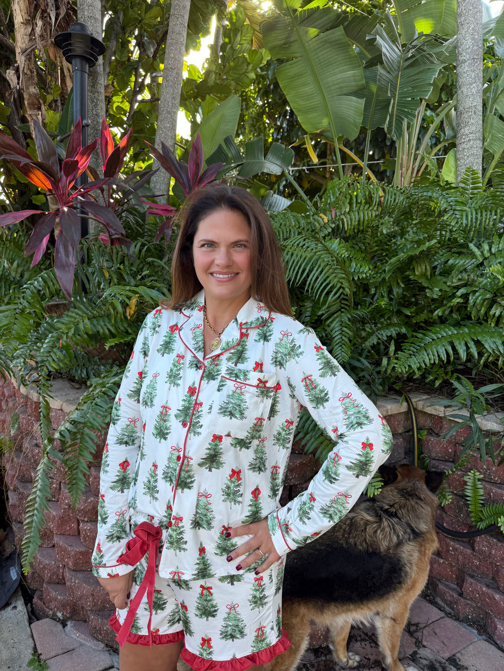 Under the Tree Ruffle Pajama Set by Jess Lea - BFF Here