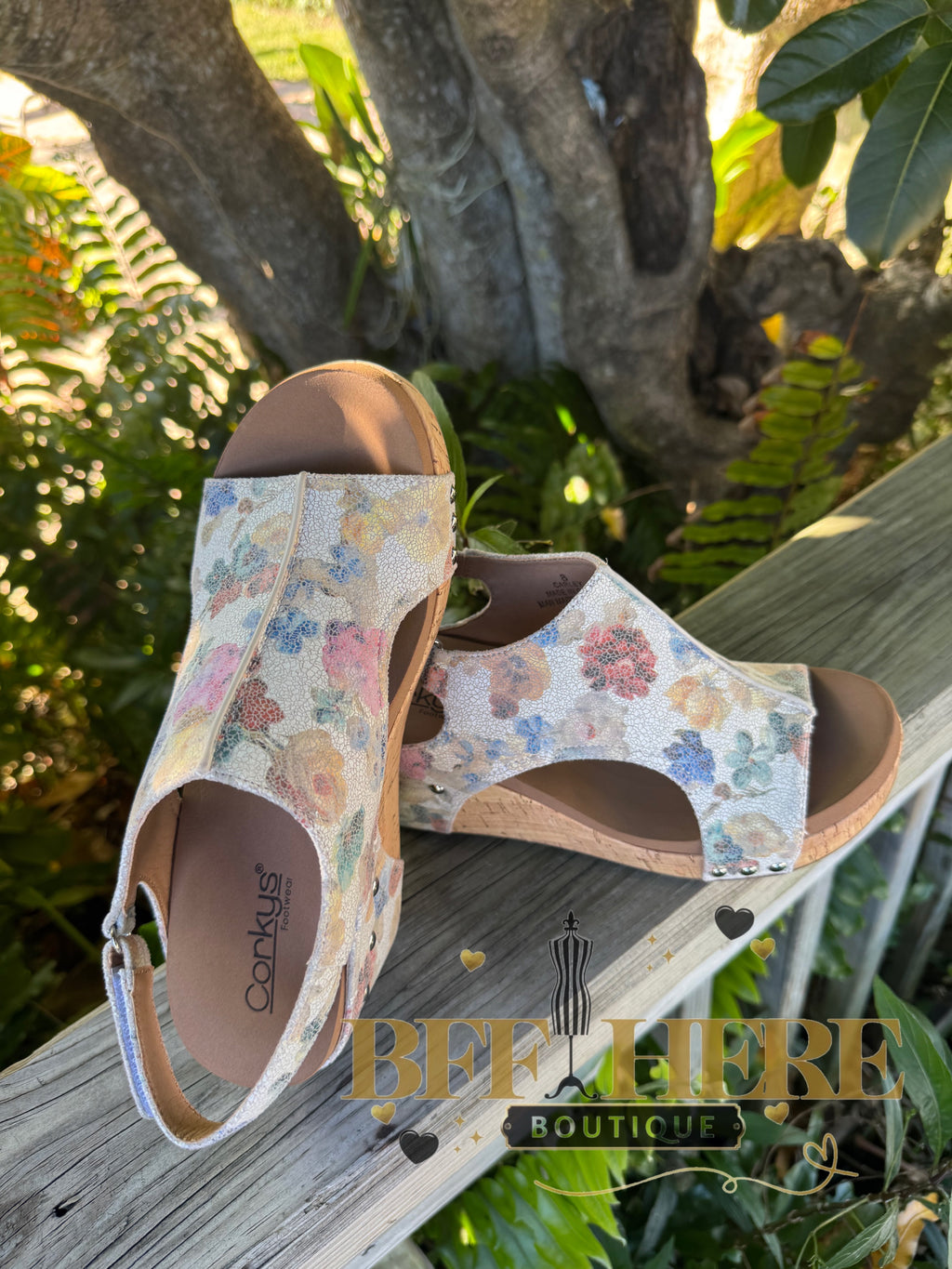 Carley - Putty Washed Flower by Corkys - BFF Here