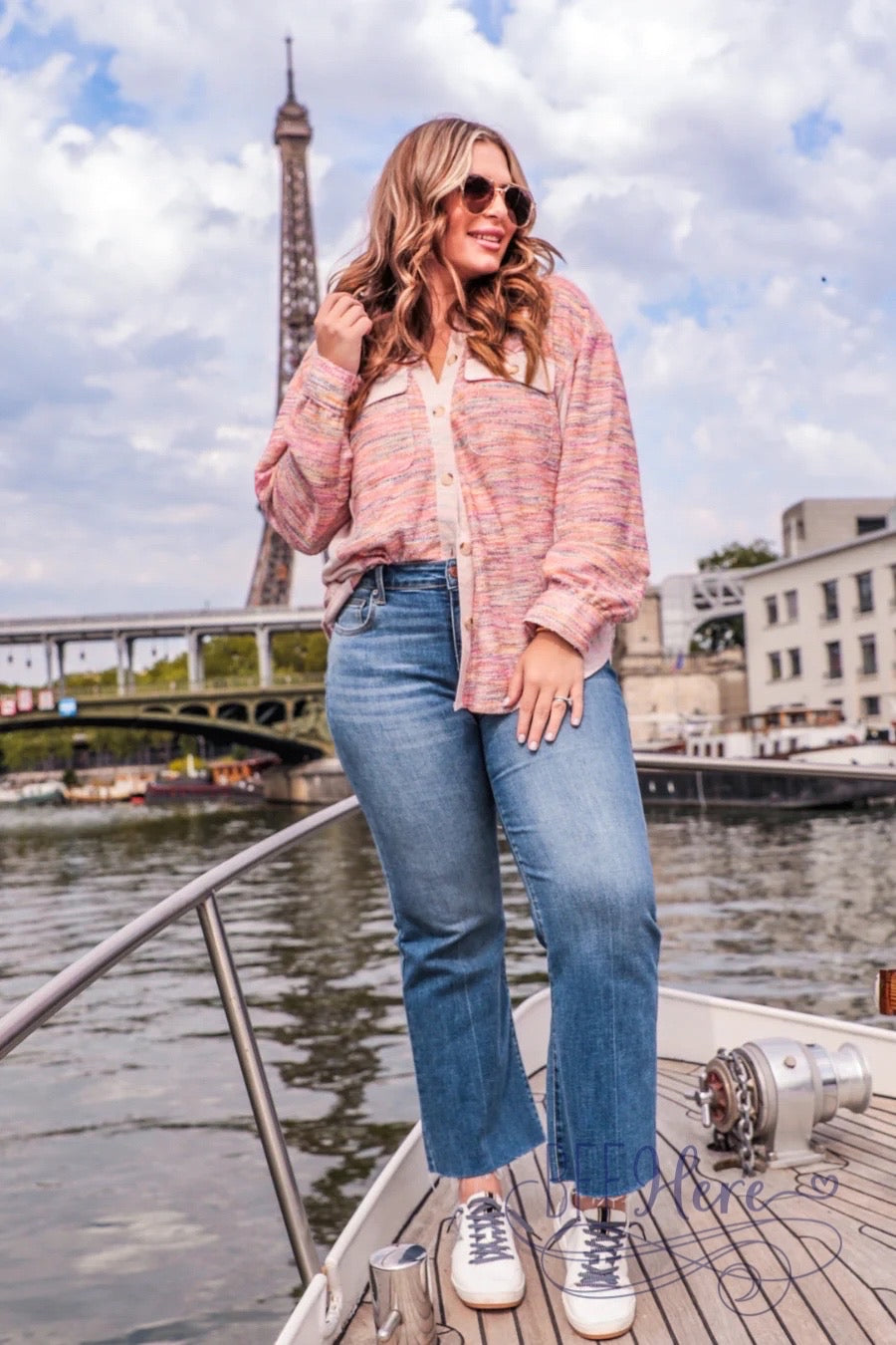 Little Bit Of Color Button Up Top - BFF Here