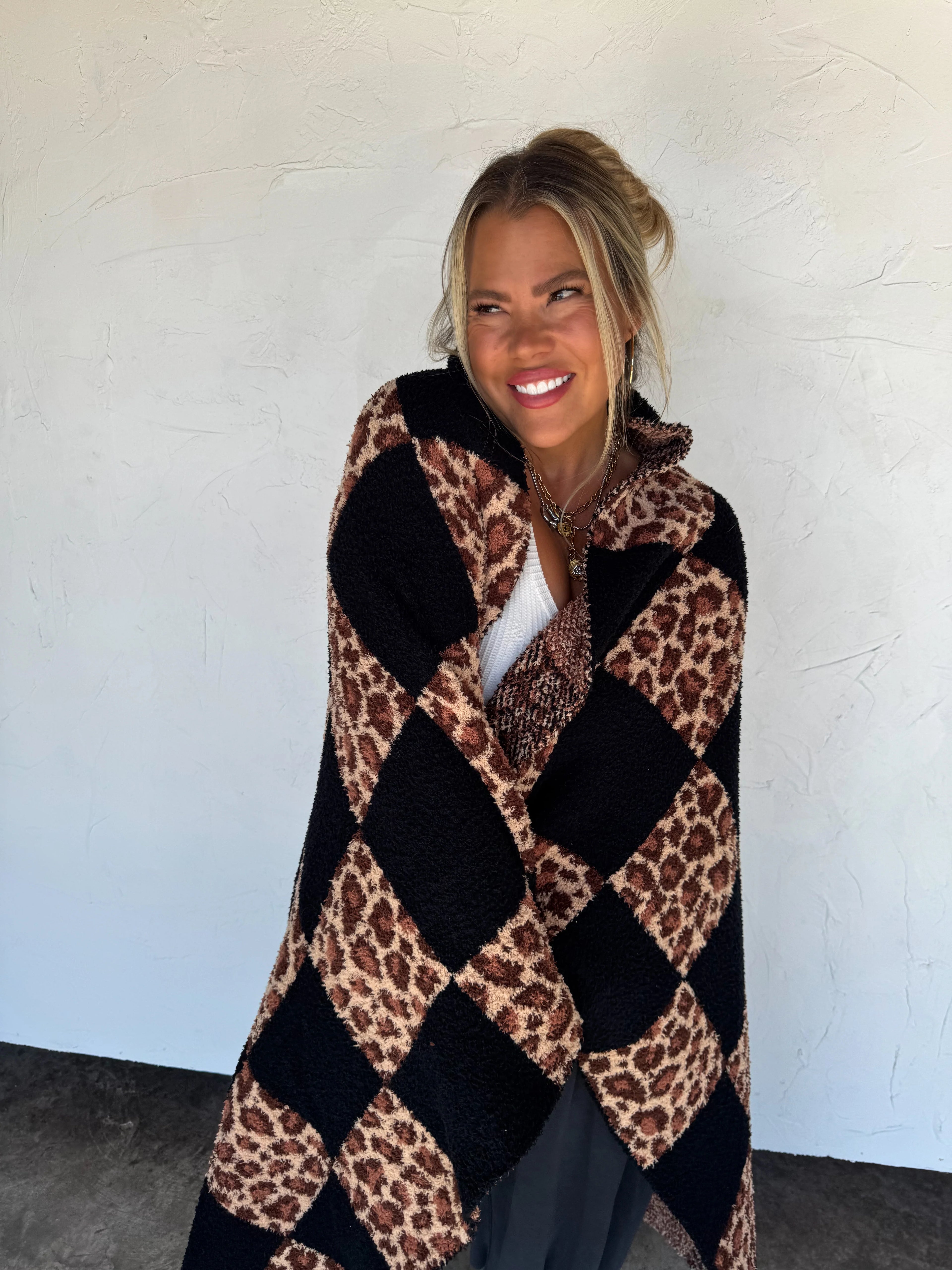 PREORDER: Checker Cheetah Cloud Blanket by Blakeley (ETA: Late November) - BFF Here