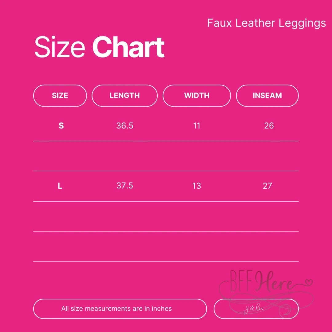 PREORDER-Everywhere Faux Leather Leggings  (Ships Middle of December) - BFF Here