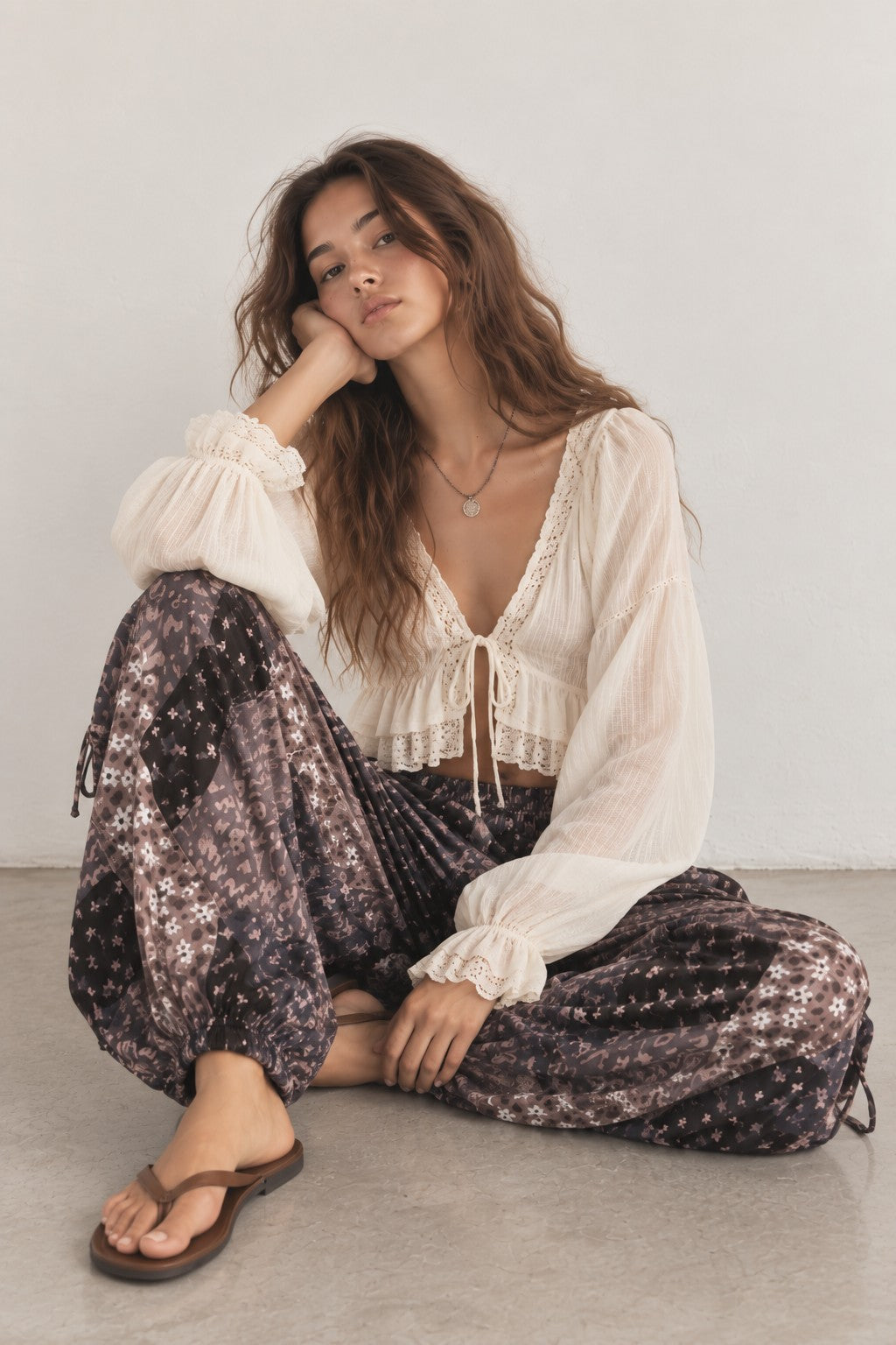PREORDER: Boho Floral Cargo Pants / ARRAY by Jade by Jane (ETA: November)