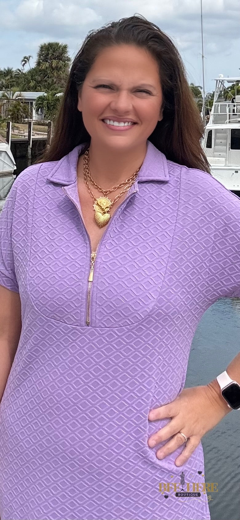 Ezra Textured Zipper Dress by Jess Lea / Choice of Color - BFF Here