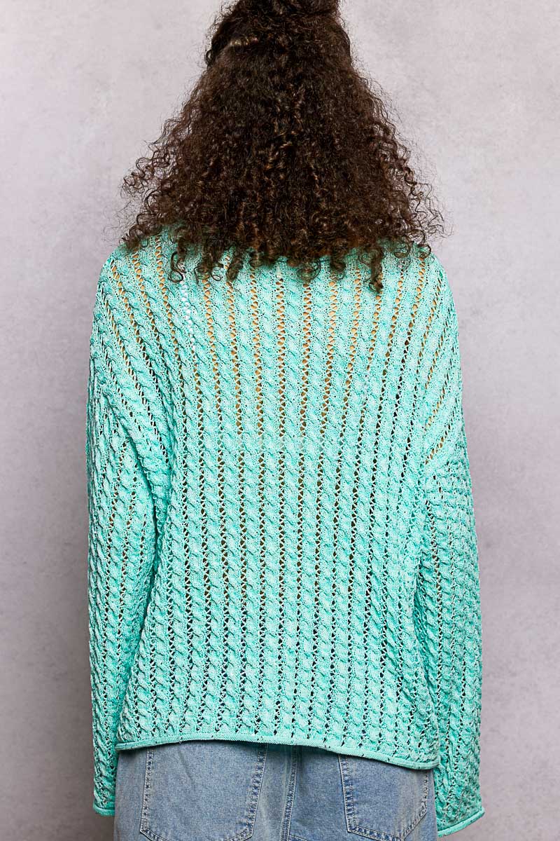 Long Sleeve Lightweight Summer Sweater Top  by POL (Ships 2-3 weeks) - BFF Here