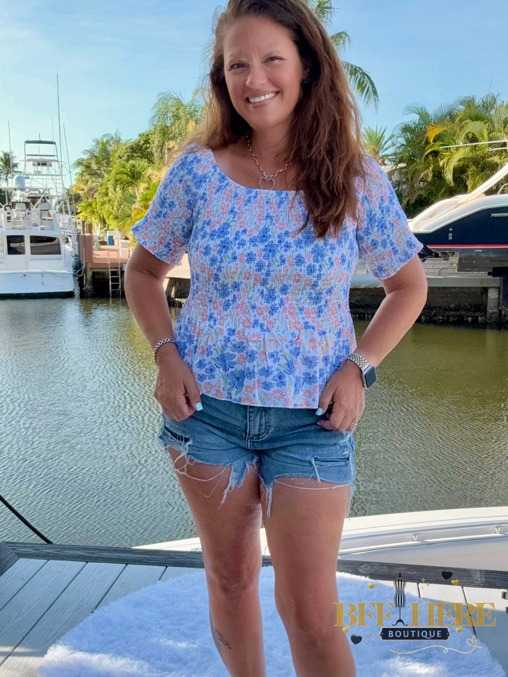 Essie Smocked Top / Choice of Color by Blakeley - BFF Here