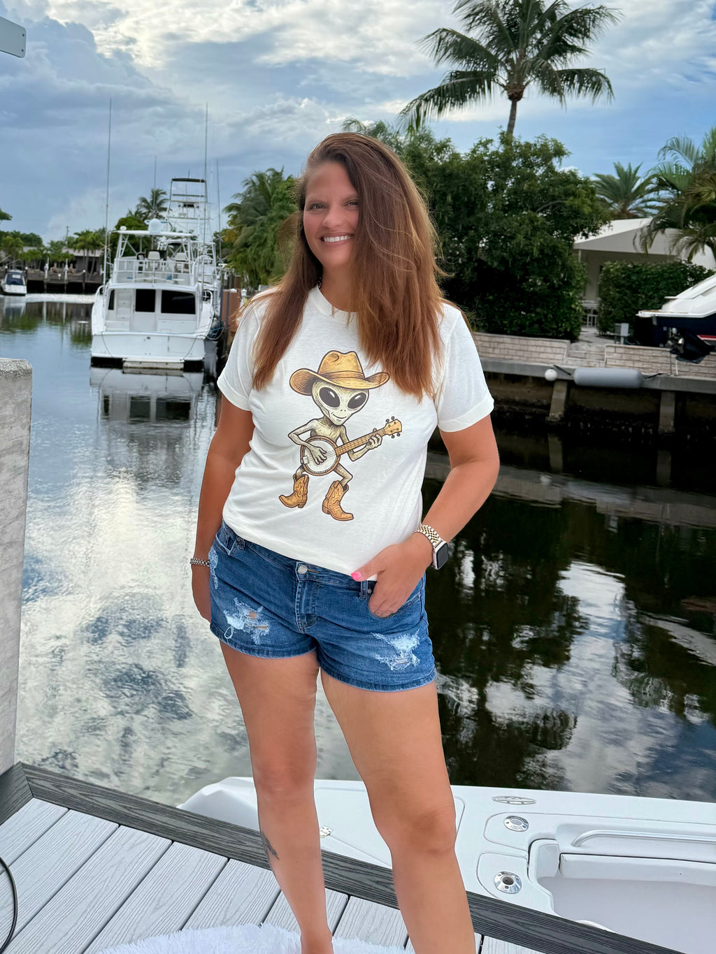 Honky Tonk Alien Tee - BFF Here