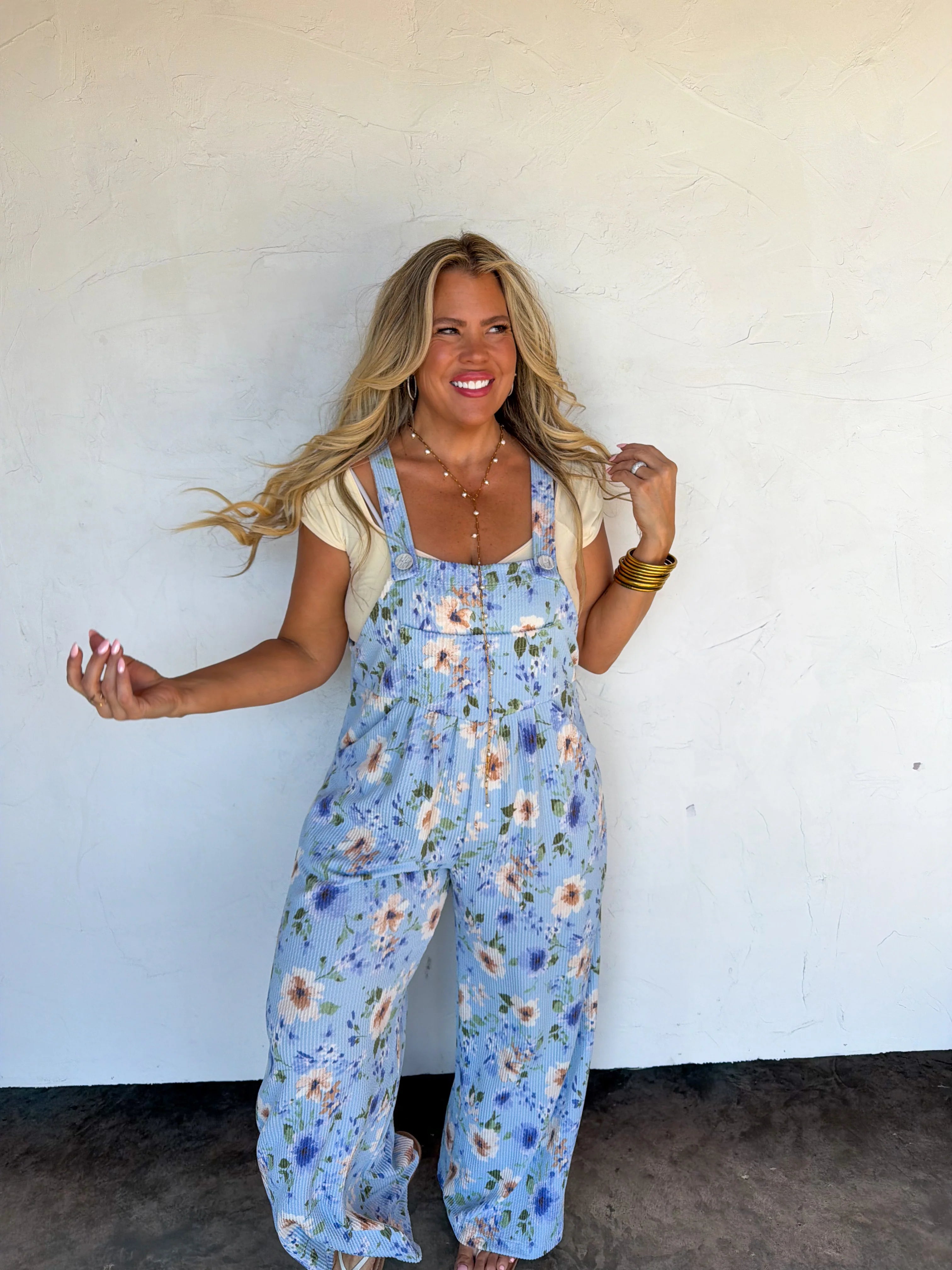 PREORDER: Spring Floral Karli Boho Overalls by Blakeley (ETA: March) - BFF Here