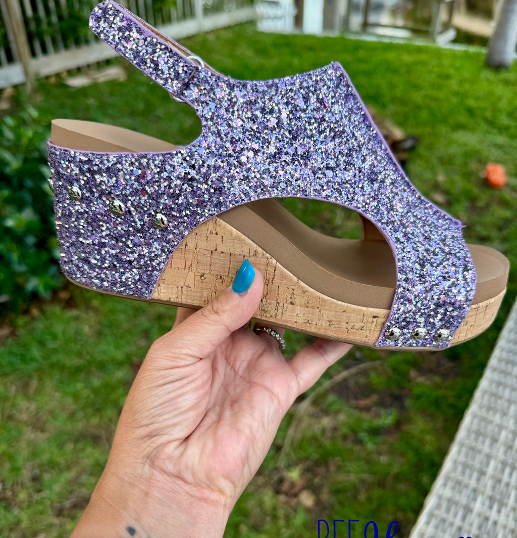 Carley - Lavender Chunky Glitter by Corkys - BFF Here