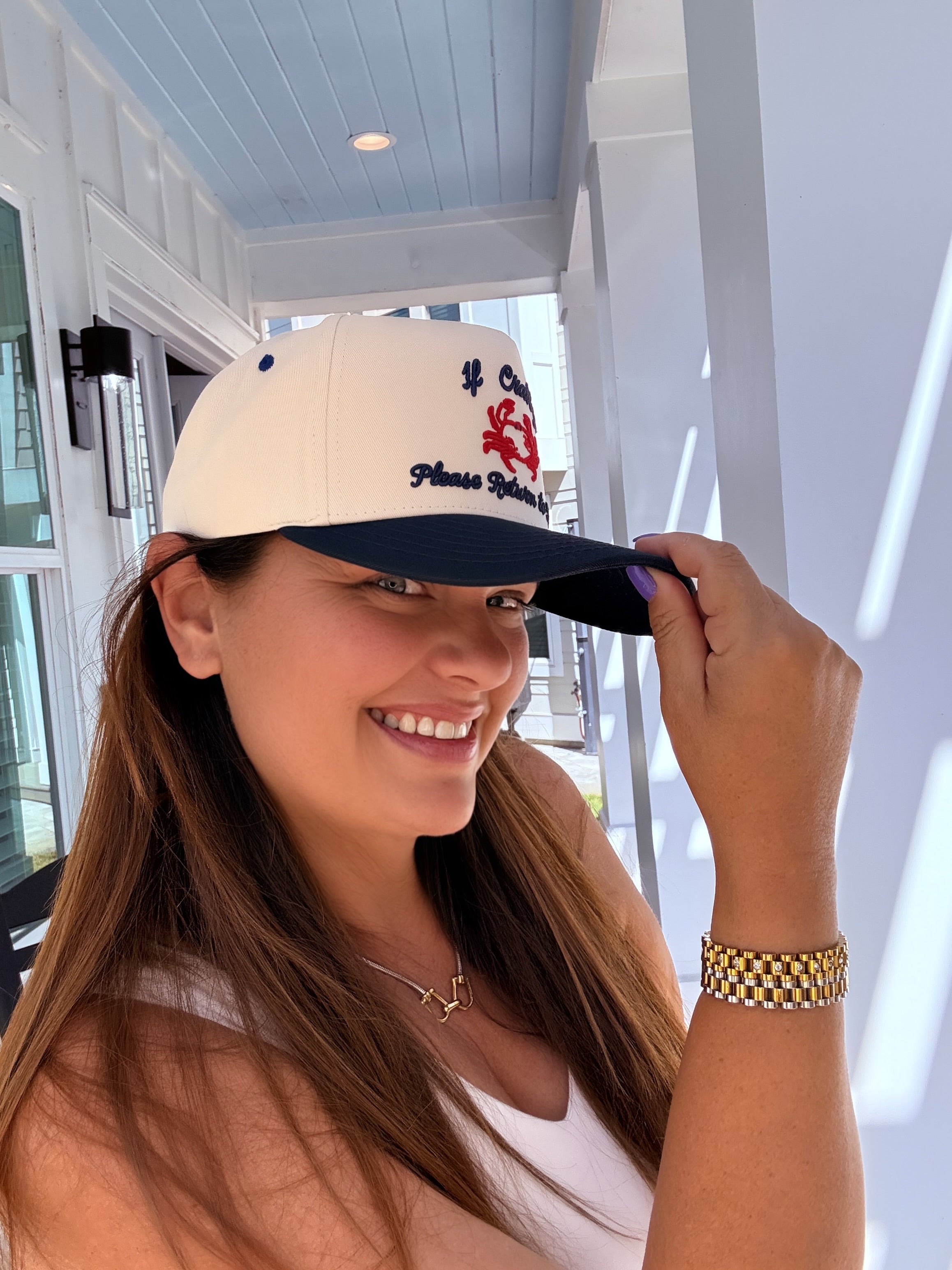 Two Tone Crabby Trucker Hat by Judson & Co. (ARRAY) — Ships 2-3 weeks - BFF Here
