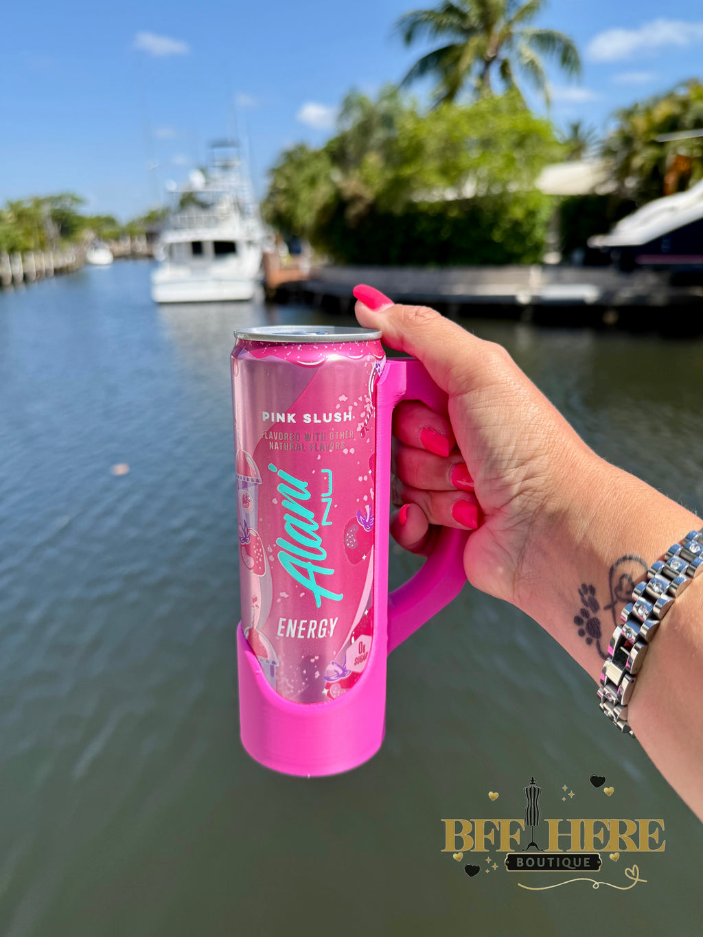 Sip & Chill Skinny Can Holder / Choice of Color - BFF Here
