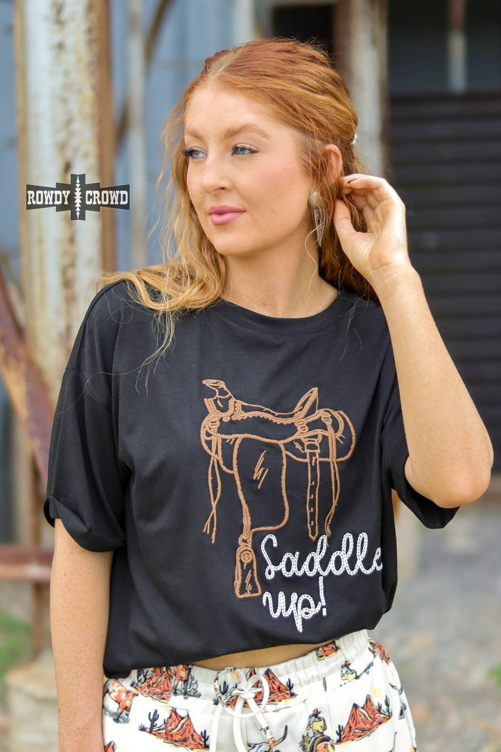 Saddle Up Tee by Rowdy Crowd Clothing - BFF Here