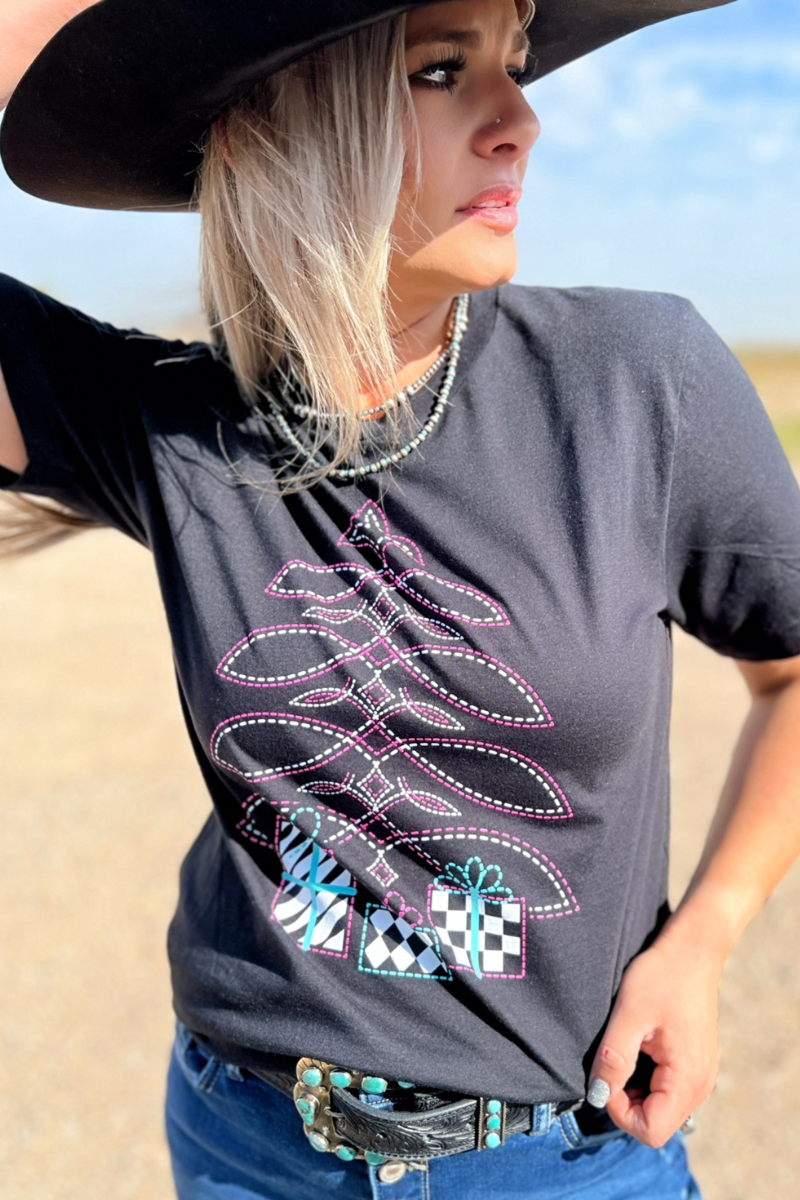 Boot Scootin' Christmas Tee by Sterling Kreek - BFF Here