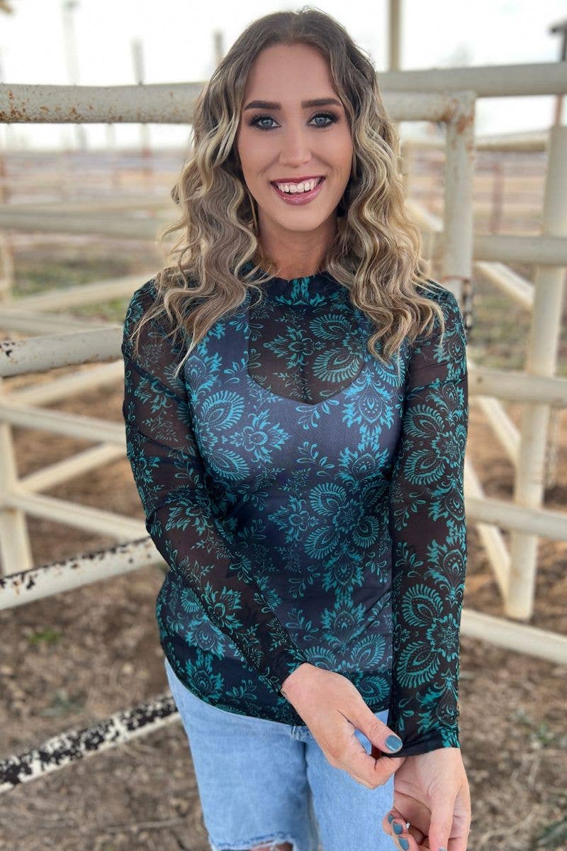 Bring You Closer Mesh Top by Sterling Kreek - BFF Here