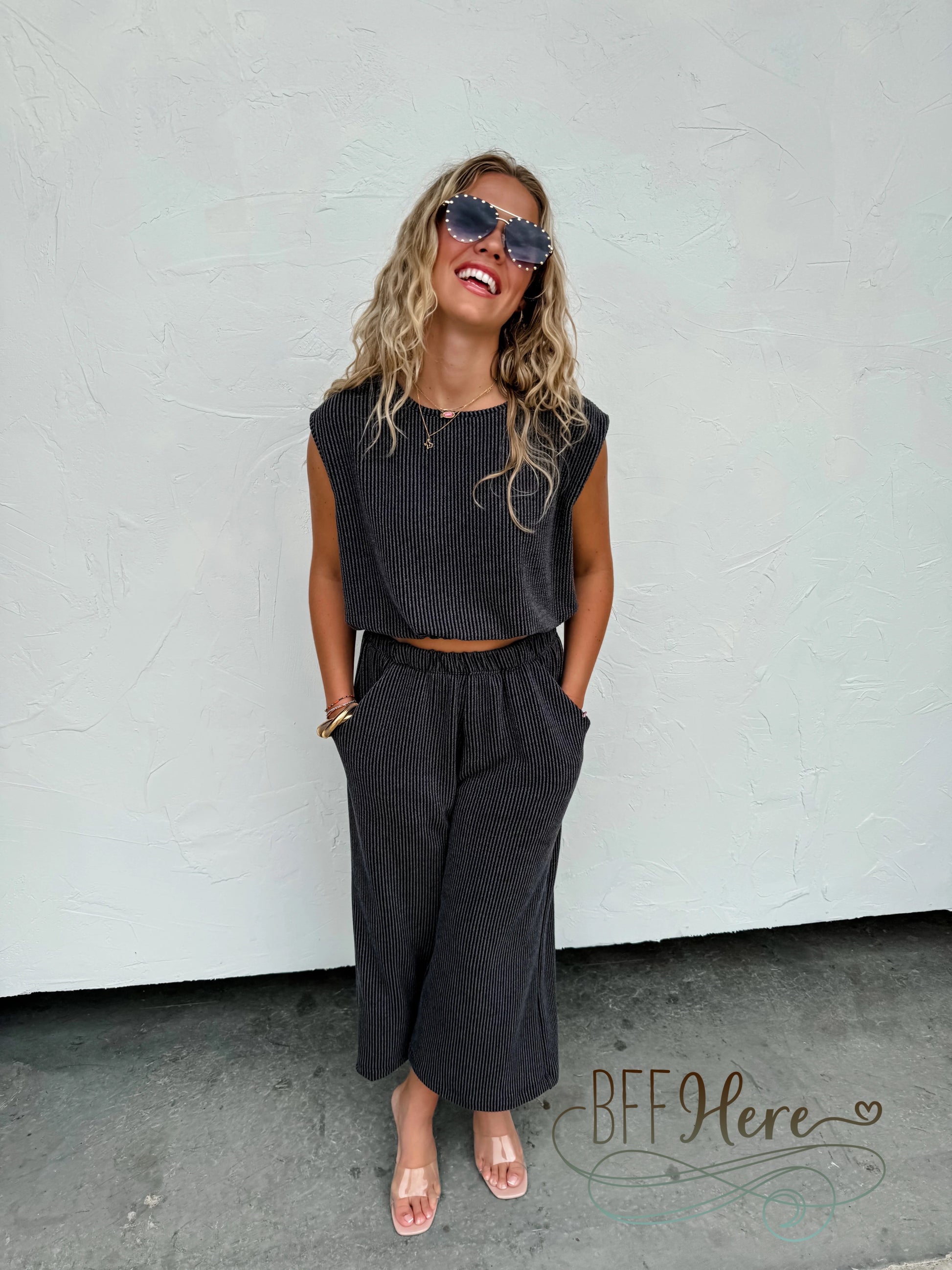 PREORDER: Maddie Crop Pant Set by Blakeley / Choice of Color (Ships Beginning of August) - BFF Here