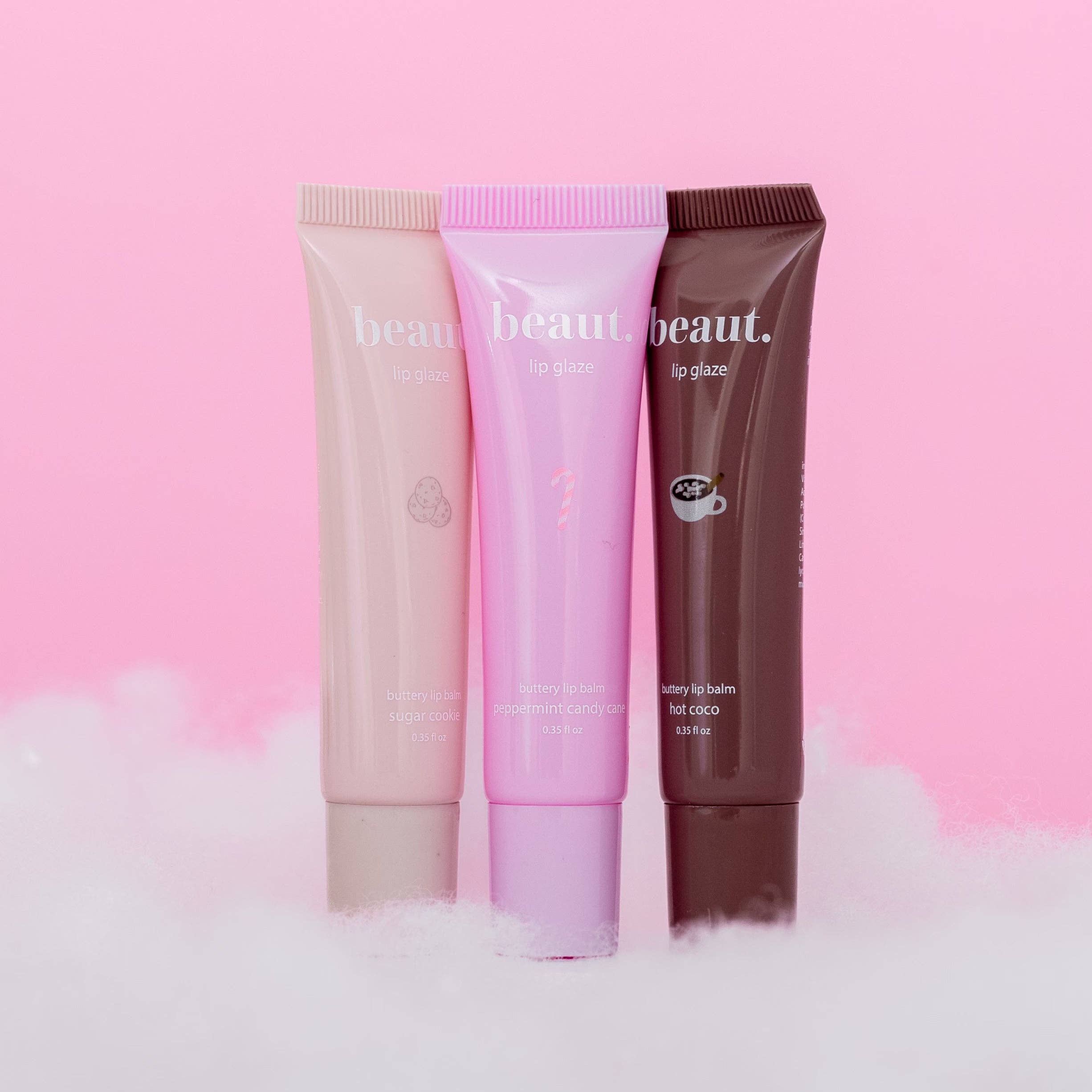 Holiday Lip Glaze Trio: Sugar Peppermint & Cocoa - BFF Here