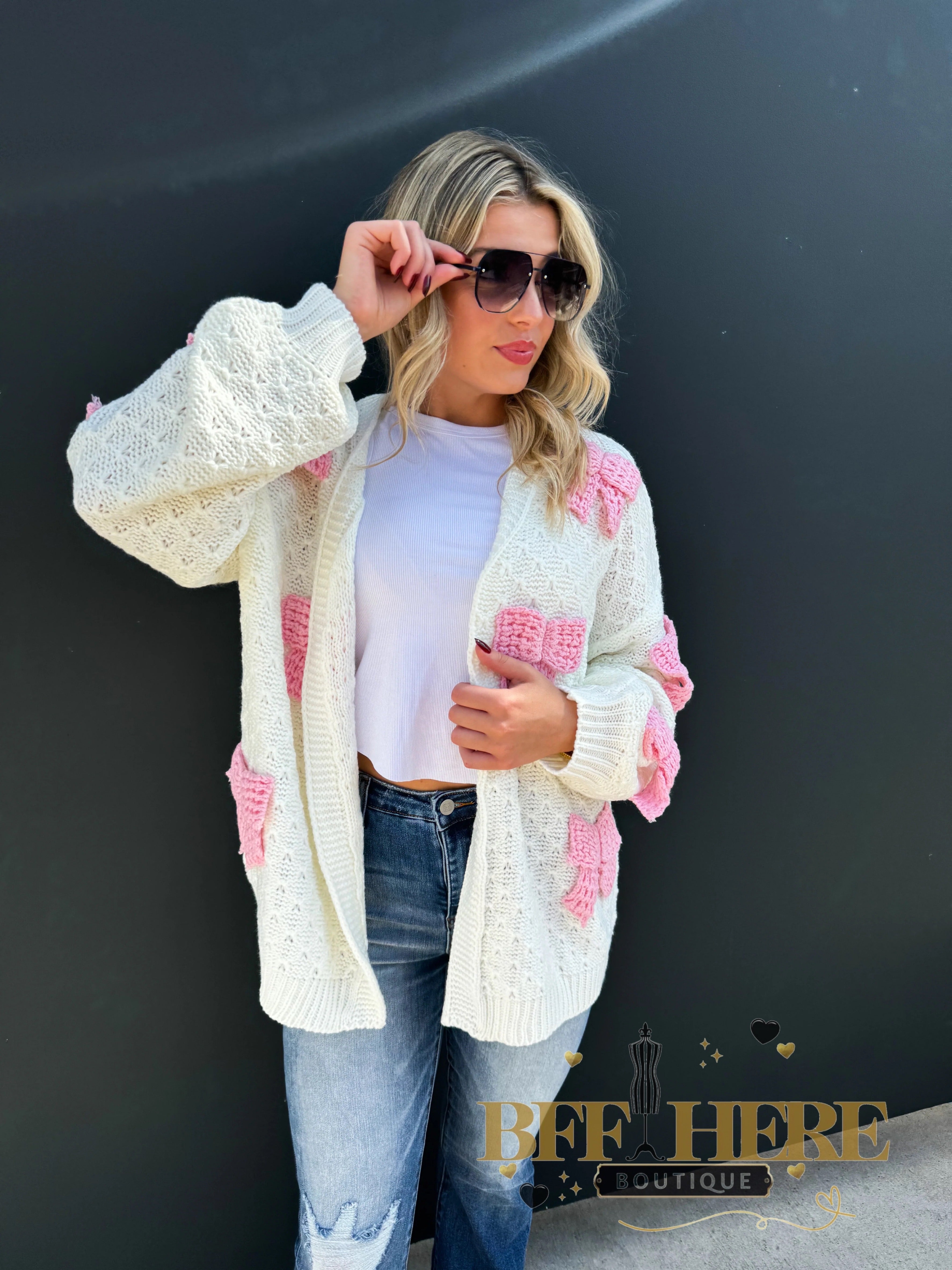 Clara Bow Knit Cardigan by Blakeley - BFF Here