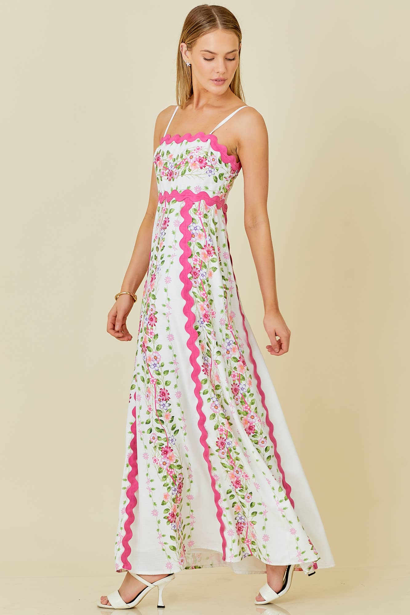 PREORDER: Springtime Floral Elegance Maxi Dress (Ships End of June) - BFF Here