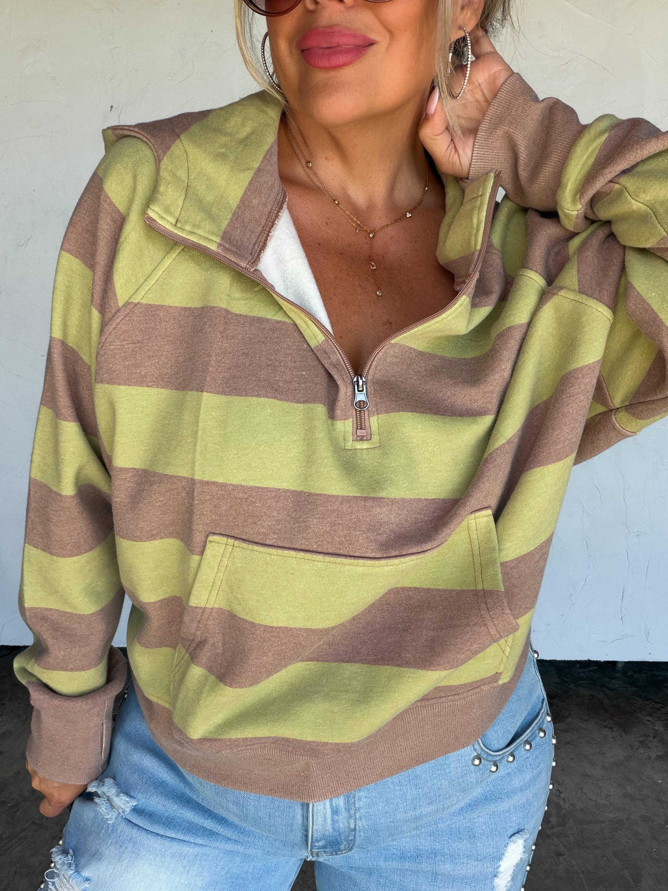 PREORDER: Polka & Stripe Easy Does It Pullover by Blakeley (ETA: November)