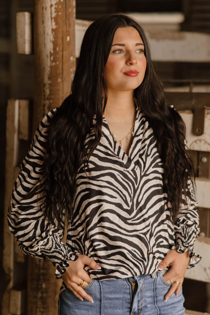 Canyon Call Top / Zebra by Sterling Kreek