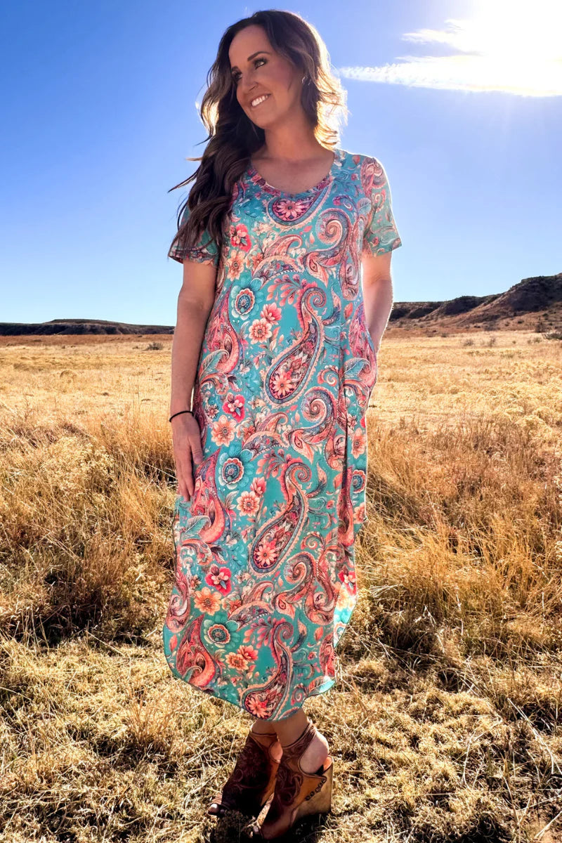 Willow Paisley Maxi Dress by Sterling Kreek - BFF Here