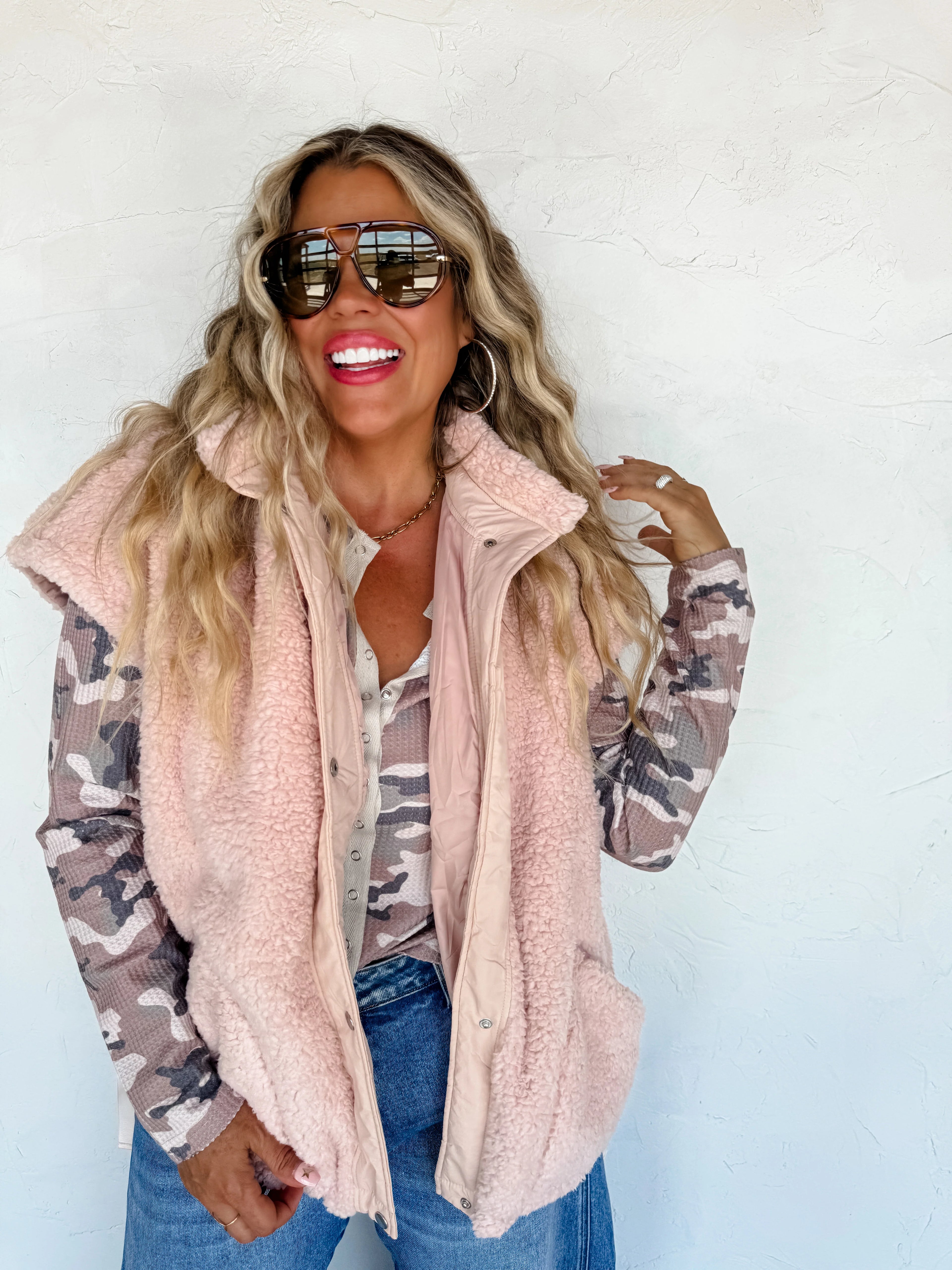 PREORDER: Kori Snap Button Waffle Top by Blakeley (ETA: Late December) - BFF Here