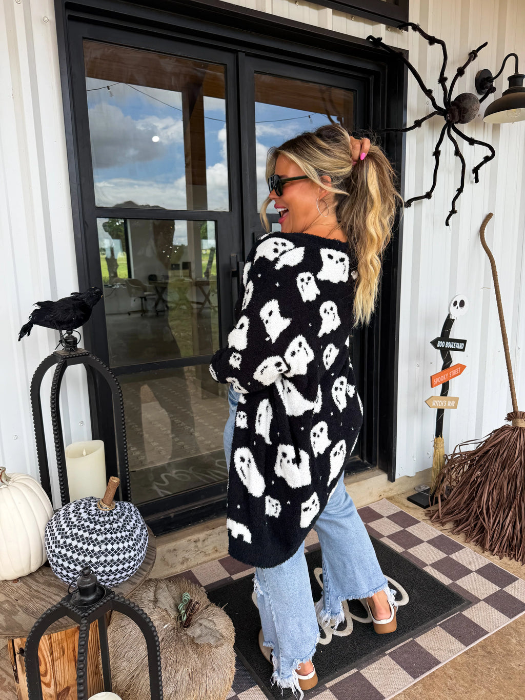 PREORDER: Boo Crew Reversible Cloud Cardigan by Blakeley (ETA September)