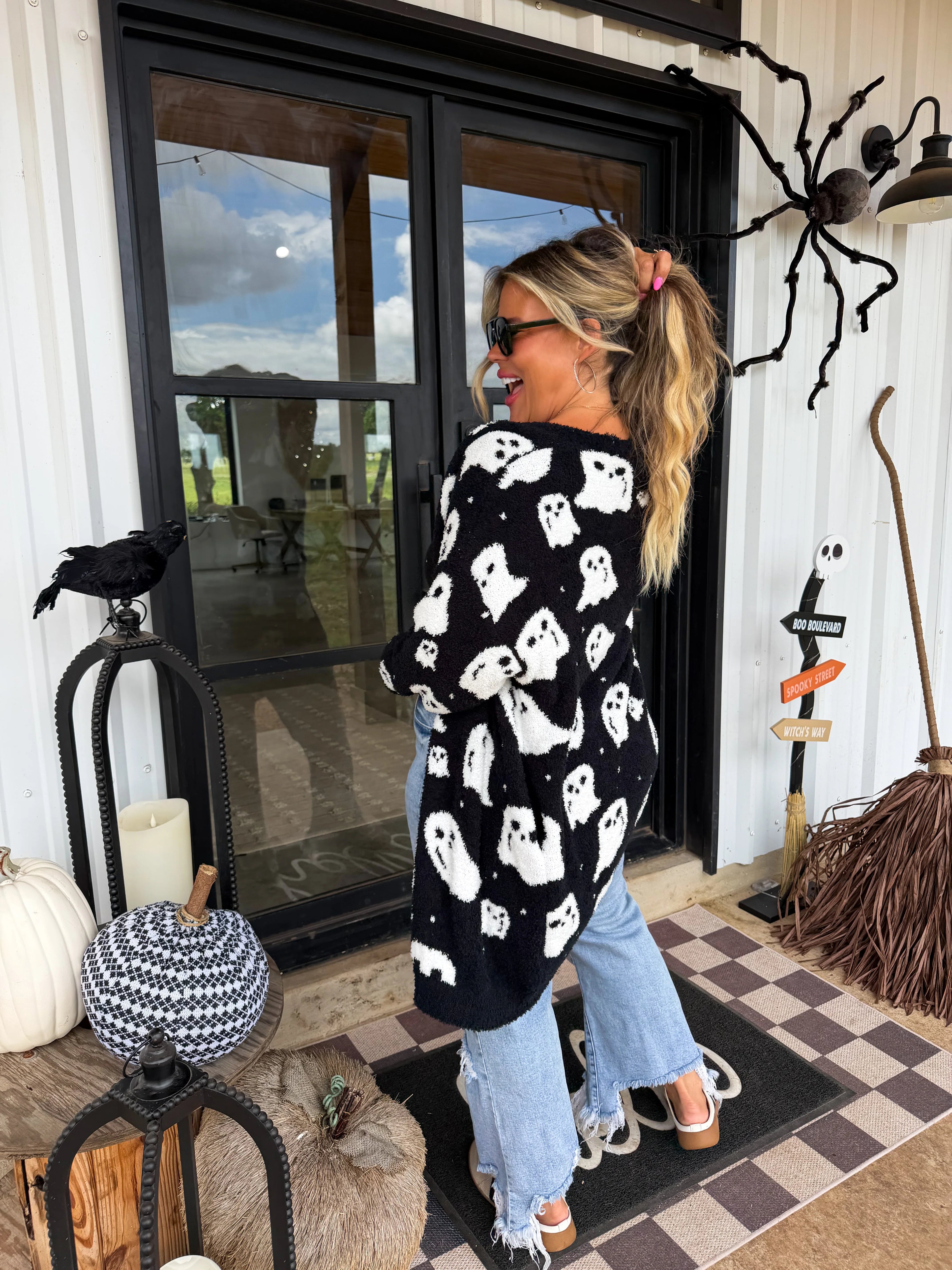 PREORDER: Boo Crew Reversible Cloud Cardigan by Blakeley (ETA September)