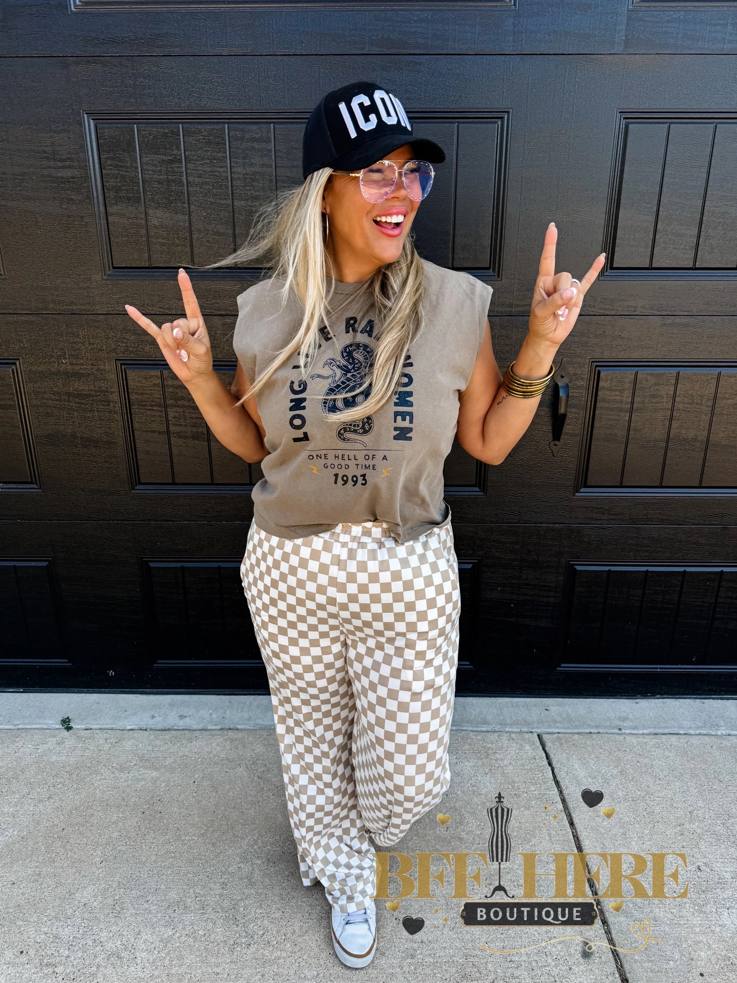 PREORDER: Bold Block Checker Pants by Blakeley (ETA Beginning of December)