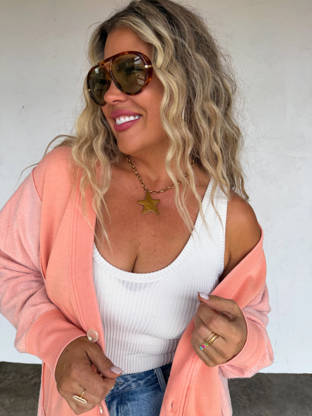 PREORDER: Desi Sweatshirt Cardigan by Blakeley (ETA Late February/ Early March) - BFF Here