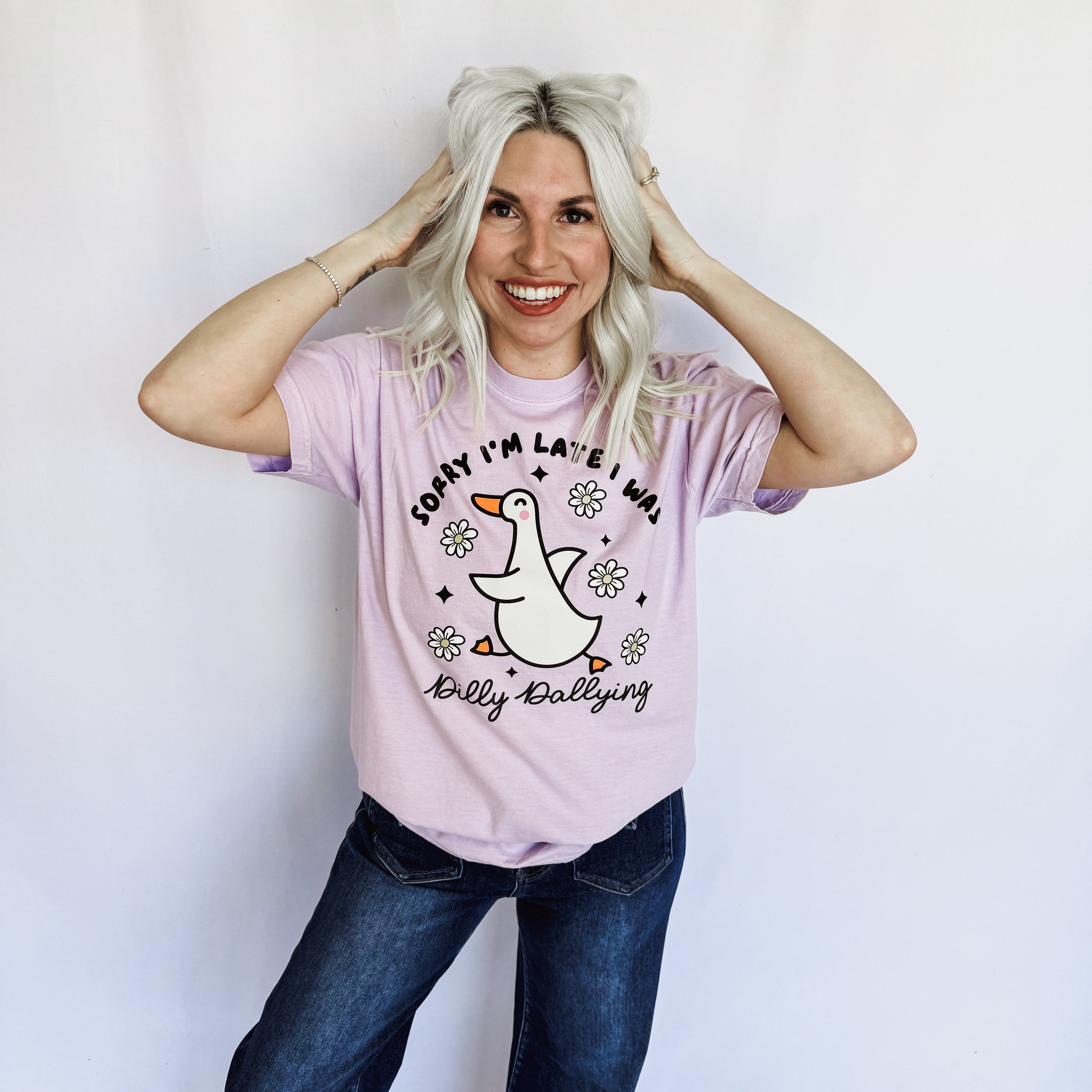 Dilly Dallying Goose Graphic Tee by FestiviTees (Ships 2-3 weeks) - BFF Here