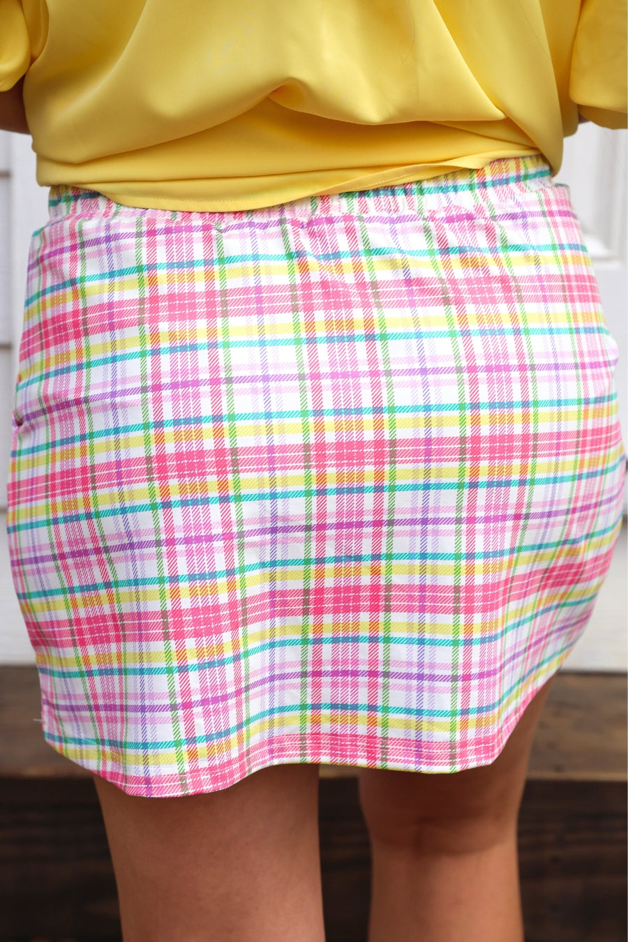 PREORDER: Spring Social Plaid Skort by Jess Lea (ETA: Late February / Early March)