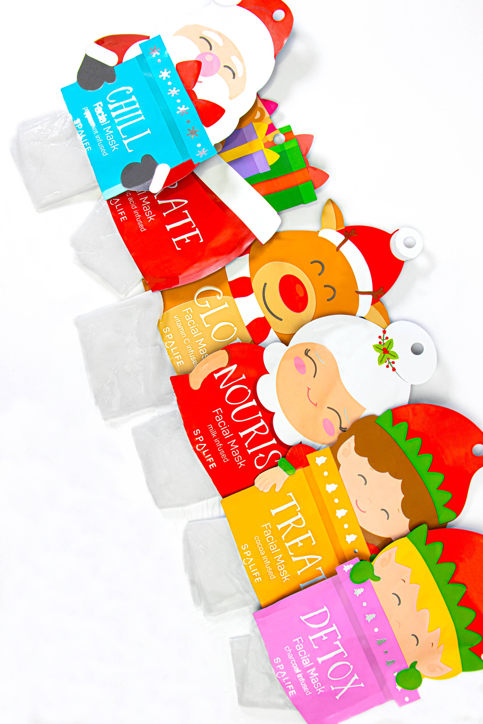 Santa's Squad 6 Piece Sheet Mask Gift Set - BFF Here