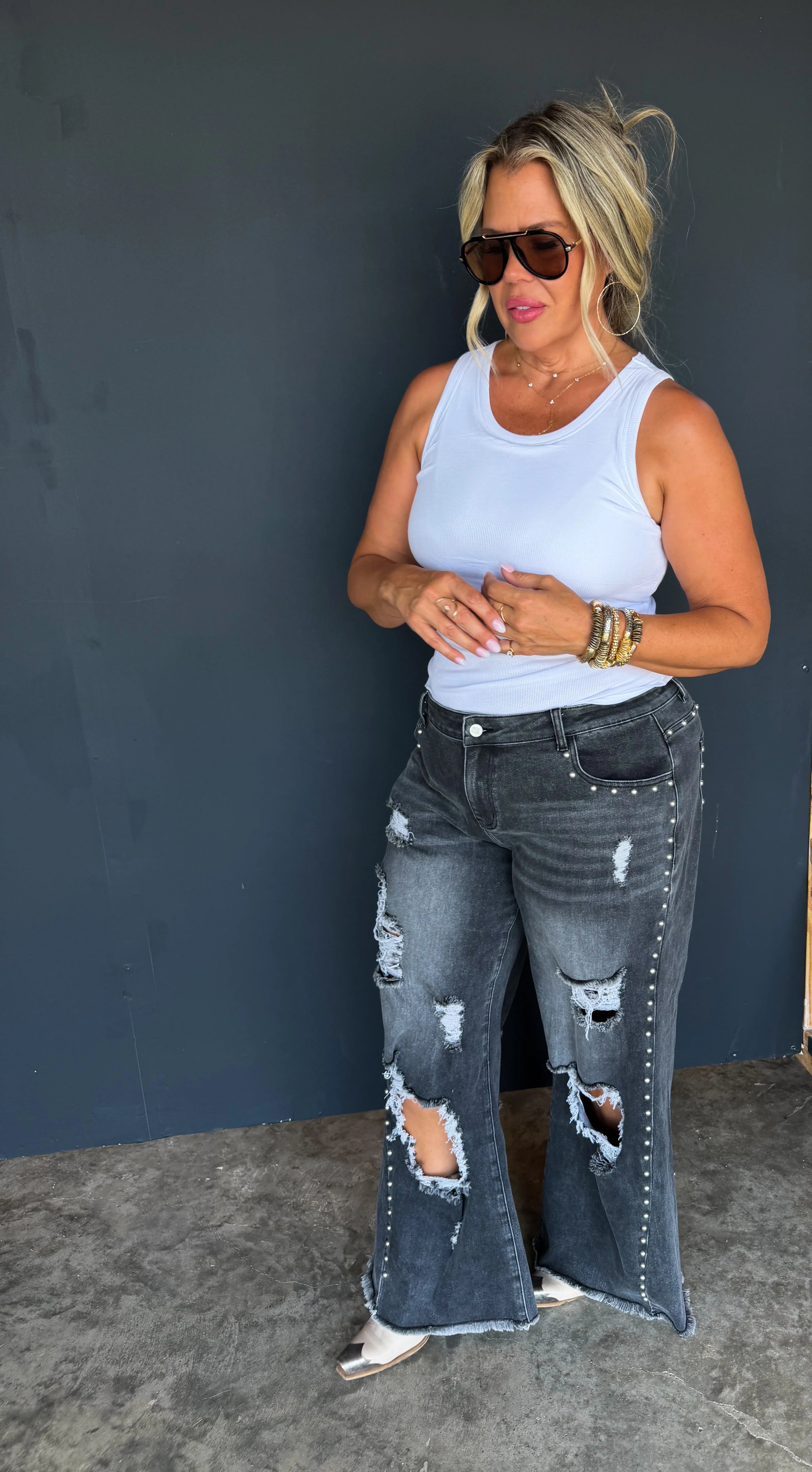 PREORDER: Off The Grid Studded Jeans by Blakeley (ETA: November)