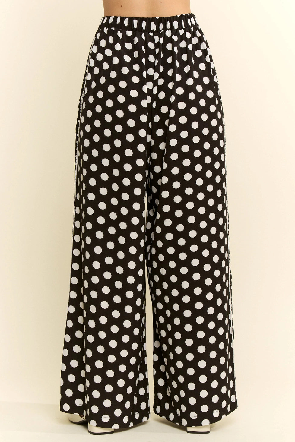 Contrast Dot Side Panel Pants (ARRAY) by Jade by Jane (Ships 2-3 weeks) - BFF Here