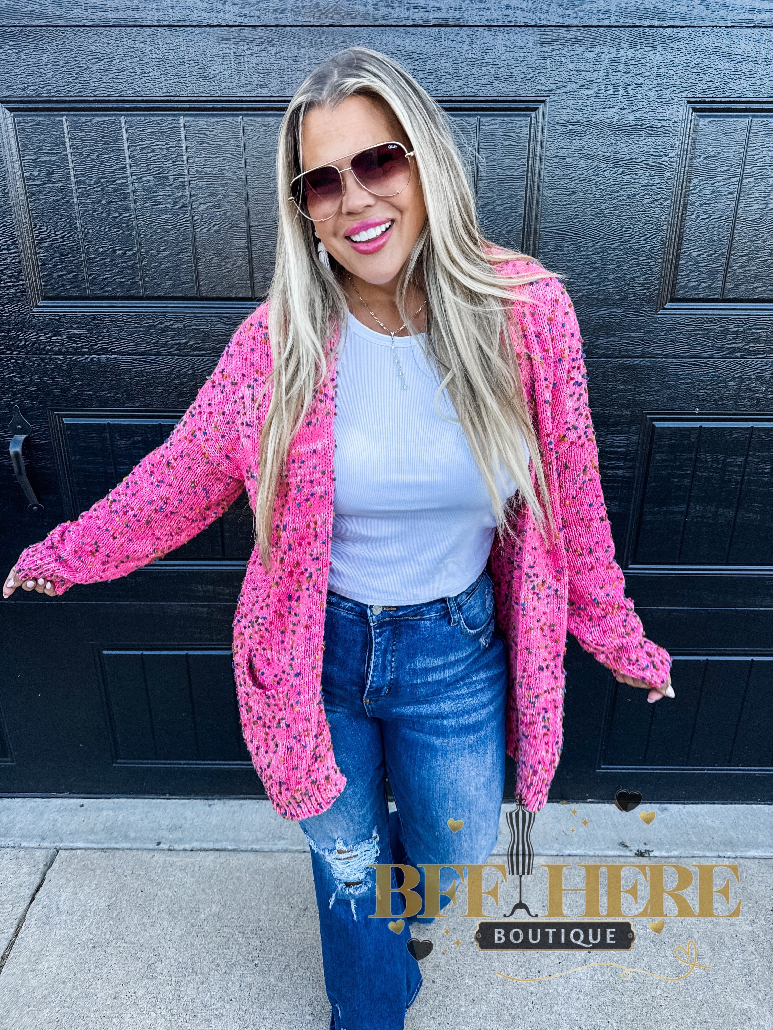 Spring Miley Dot Cardigan by Blakeley - BFF Here