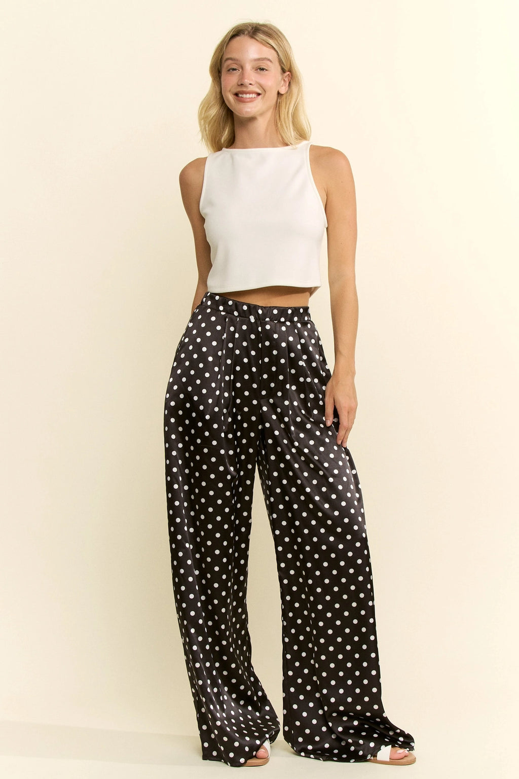 Soft Dot Wide Pants (ARRAY)  by Jade by Jane (Ships 2-3 weeks) - BFF Here