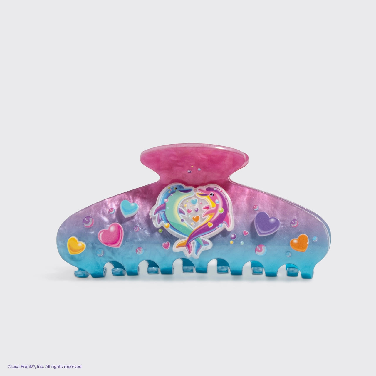 Lisa Frank X Kitsch Glitter Claw Clip in Dancing Dolphins™