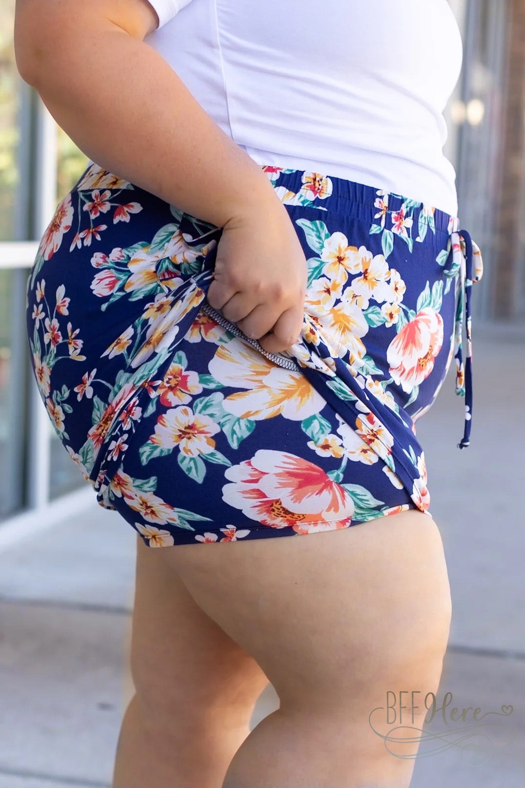 Sienna Skort - Navy Tropical - BFF Here