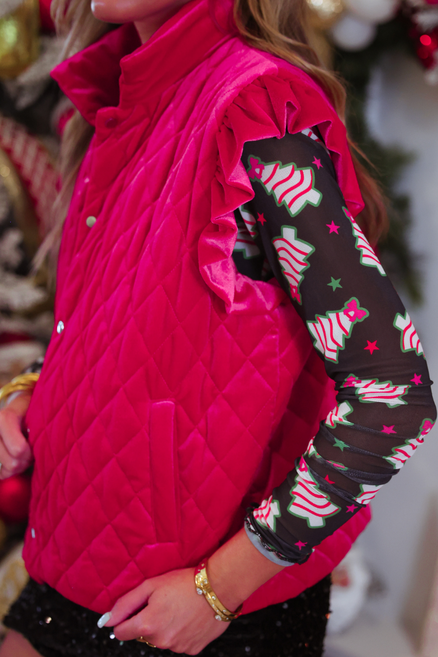 PREORDER: Velvet Quilted Vest / Pink by Jess Lea (ETA: September)