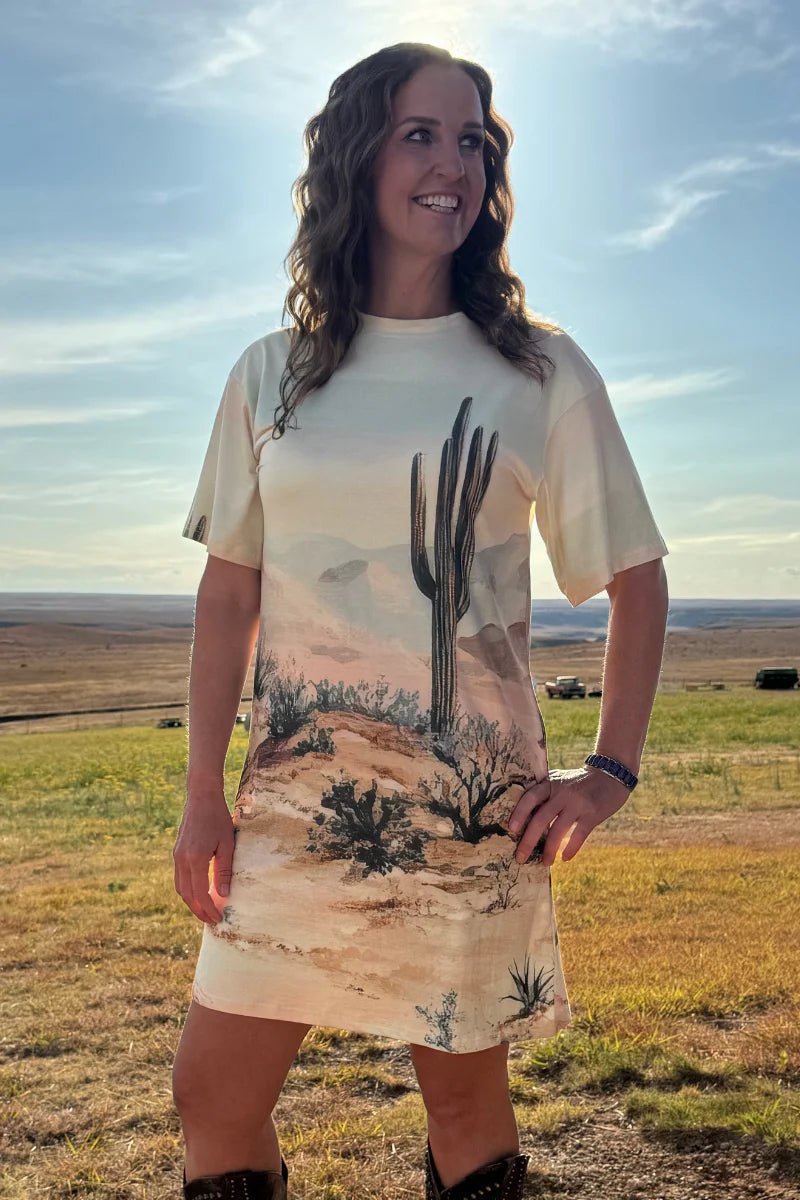 Canyon Sands T-shirt Dress by Sterling Kreek - BFF Here