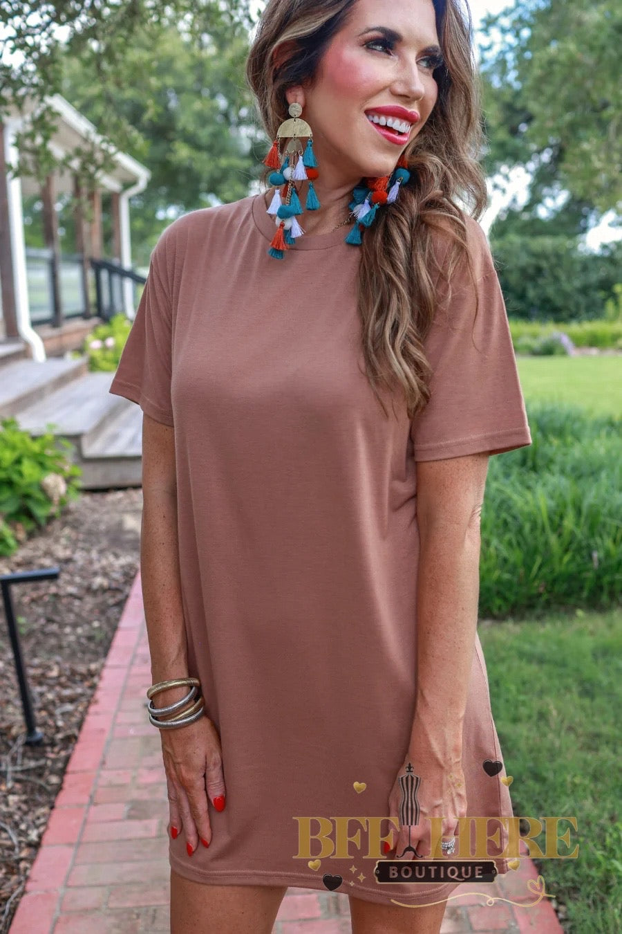 Bailey Basic T-Shirt Dress by Jess Lea / Choice of Color - BFF Here