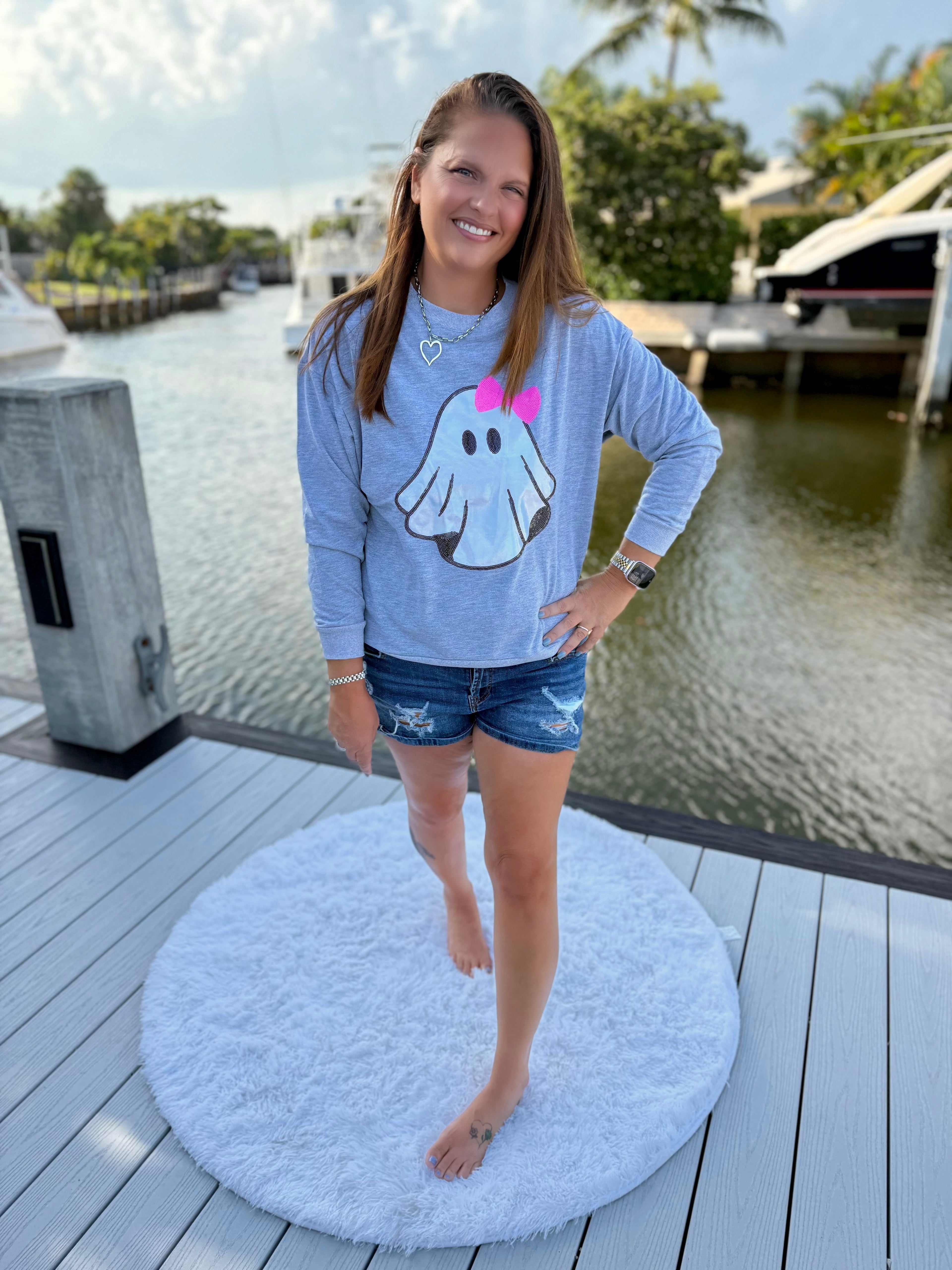 Gigi The Ghost Metallic Pullover by Jess Lea - BFF Here