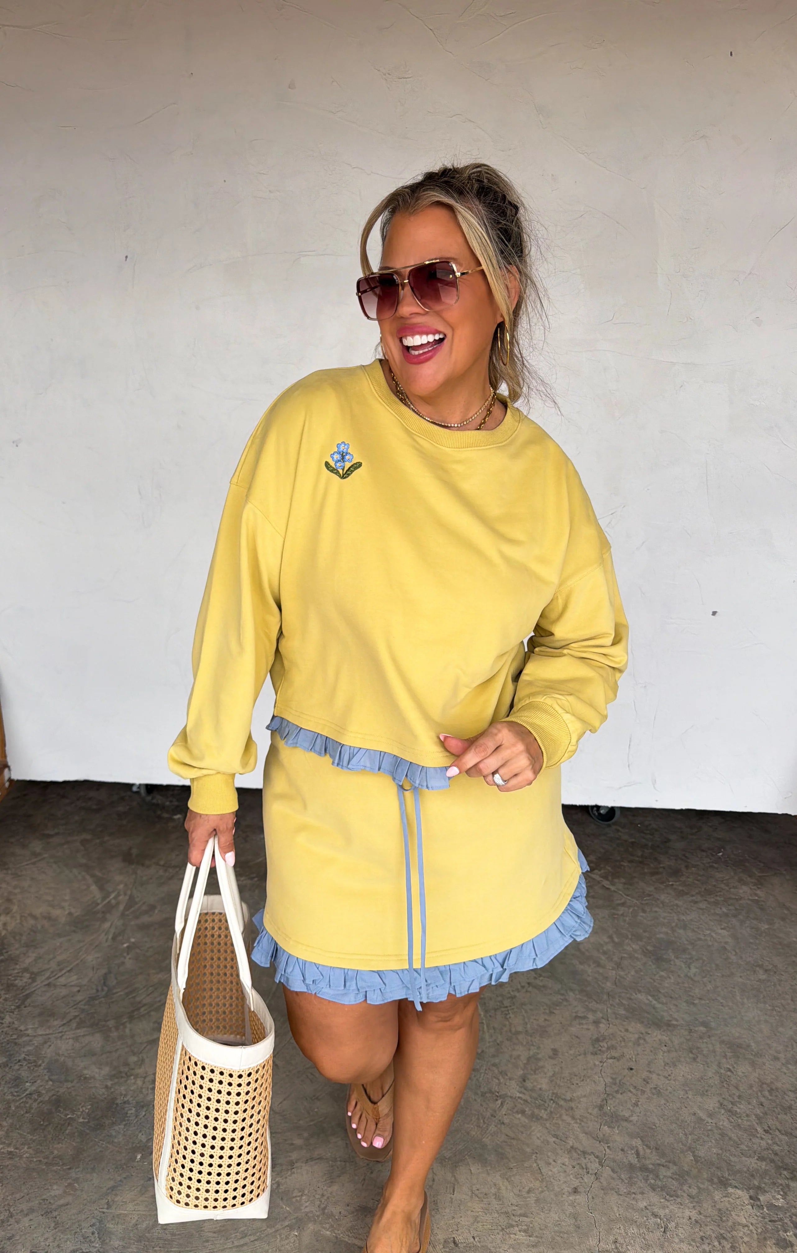 PREORDER: Spring Flowers Skirt Set by Blakeley (ETA: Late April / Early May) - BFF Here