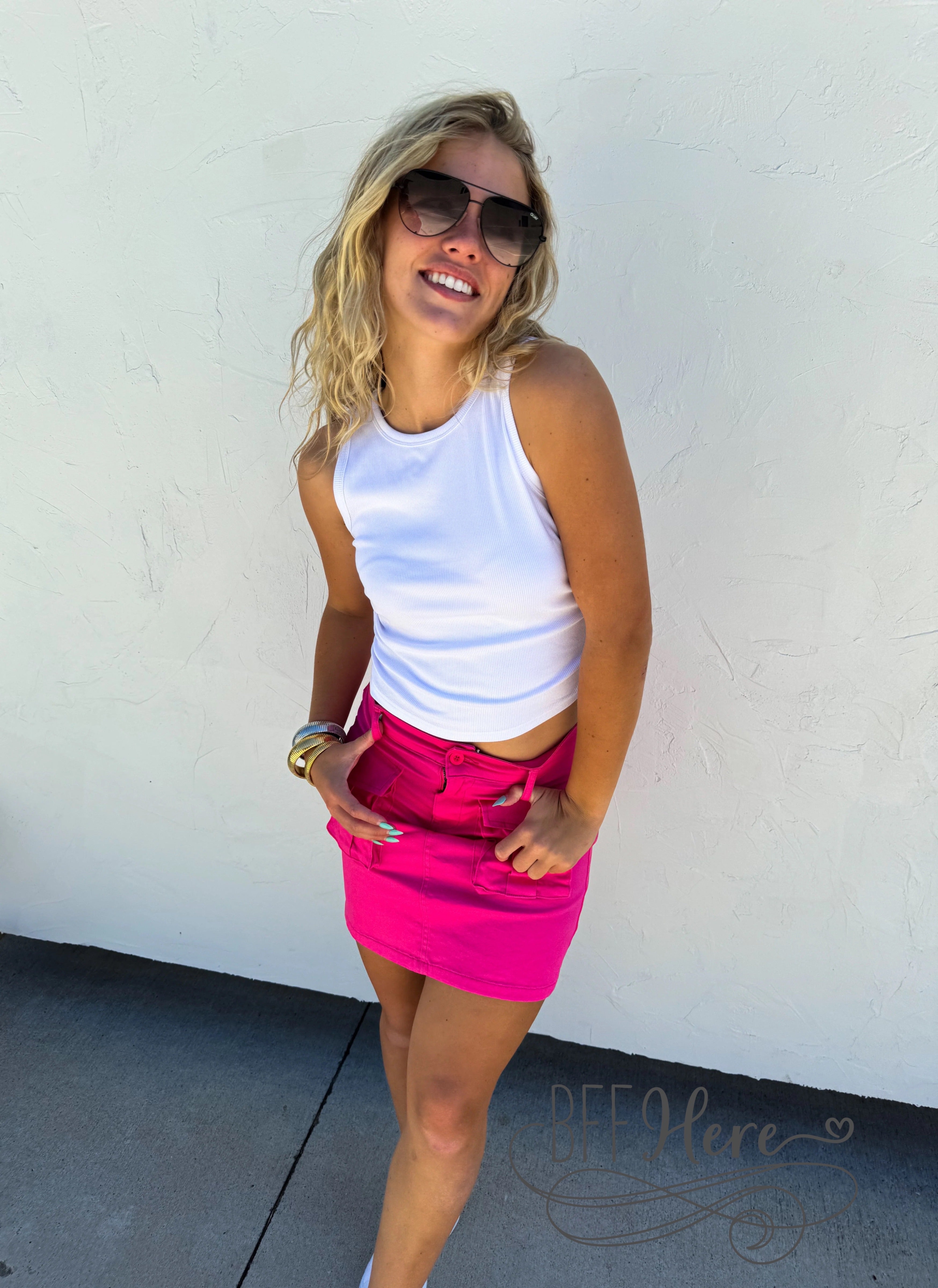 PREORDER: Carly Cargo Skirt by Blakeley / Choice of Color (Ships Middle of June) - BFF Here